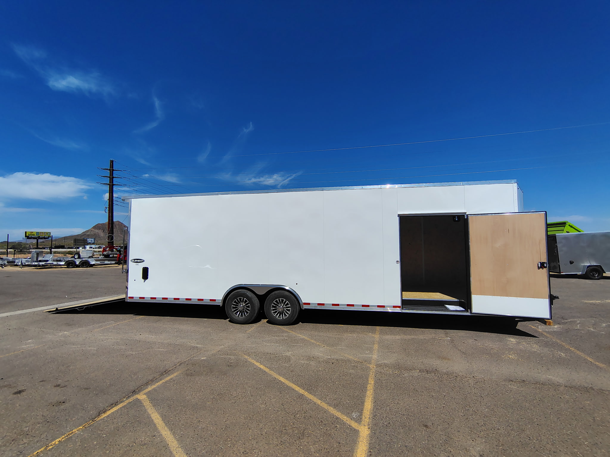 Compass 28x8.5 Element SE Car Hauler, 14K GVWR,  6" Additional Height, Ramp Door - Stock #CMP2867 - Image 4 of 6