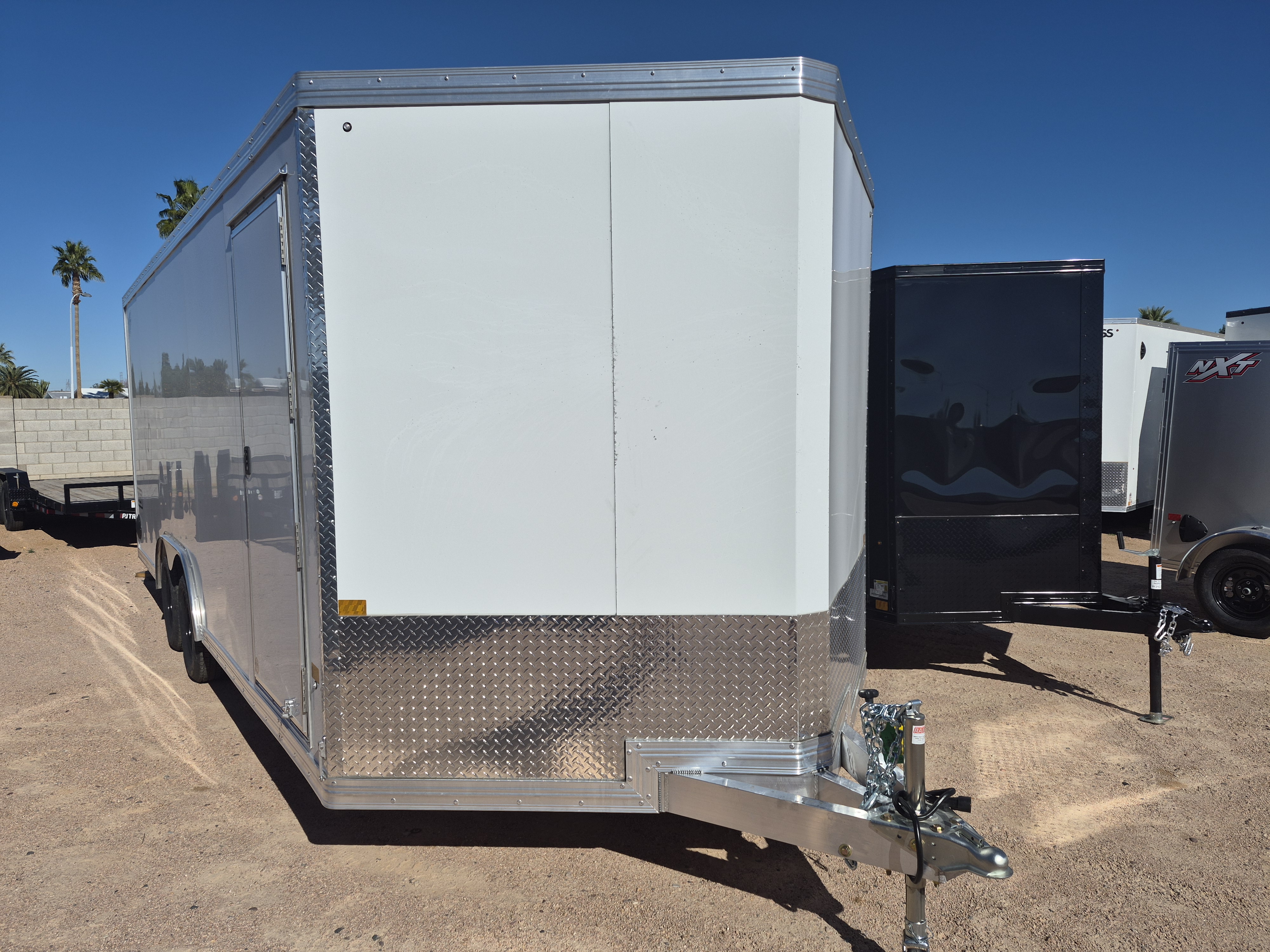 Alcom 20x8.5 All Aluminum XLT-P Car Hauler, 10K GVWR, Side Door, Ramp Door - Stock #ALC242 - Image 2 of 4