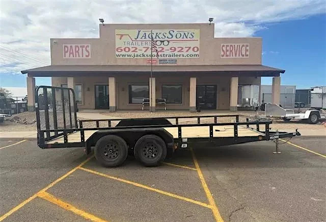P.J. Trailers 16x77 Tandem Axle, 7K GVWR, Channel Utility - Stock #PPJ11189 - Image 3 of 4 P.J. Trailers 16x77 Tandem Axle, 7K GVWR, Channel Utility - Stock #PPJ11189 - Image 3 of 4