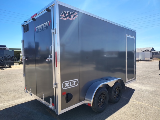 Alcom 14x7 All Aluminum XLTP2 Enclosed, 7K GVWR, Side Door, Ramp Door - Stock #ALC227 - Image 1 of 4