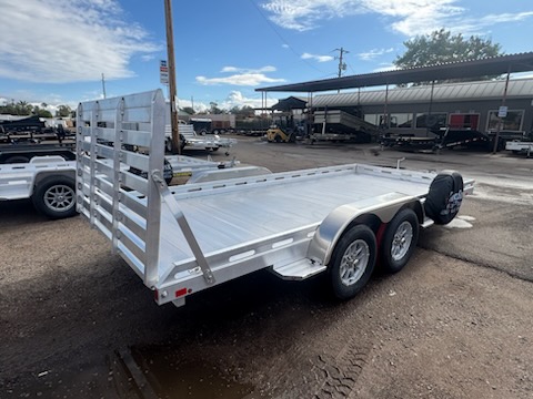 Aluma 16x80 All Aluminum, 8.5K GVWR, Tandem Axle, Electric Brake, Ramps, W/ Tailgate, RTD (8016TA-EL-R-TG-RTD) - Stock #ALU361 - Image 5 of 14