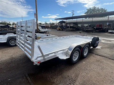 Aluma 16x80 All Aluminum, 8.5K GVWR, Tandem Axle, Electric Brake, Ramps, W/ Tailgate, RTD (8016TA-EL-R-TG-RTD) - Stock #ALU361 - Image 5 of 14 Aluma 16x80 All Aluminum, 8.5K GVWR, Tandem Axle, Electric Brake, Ramps, W/ Tailgate, RTD (8016TA-EL-R-TG-RTD) - Stock #ALU361 - Image 5 of 14