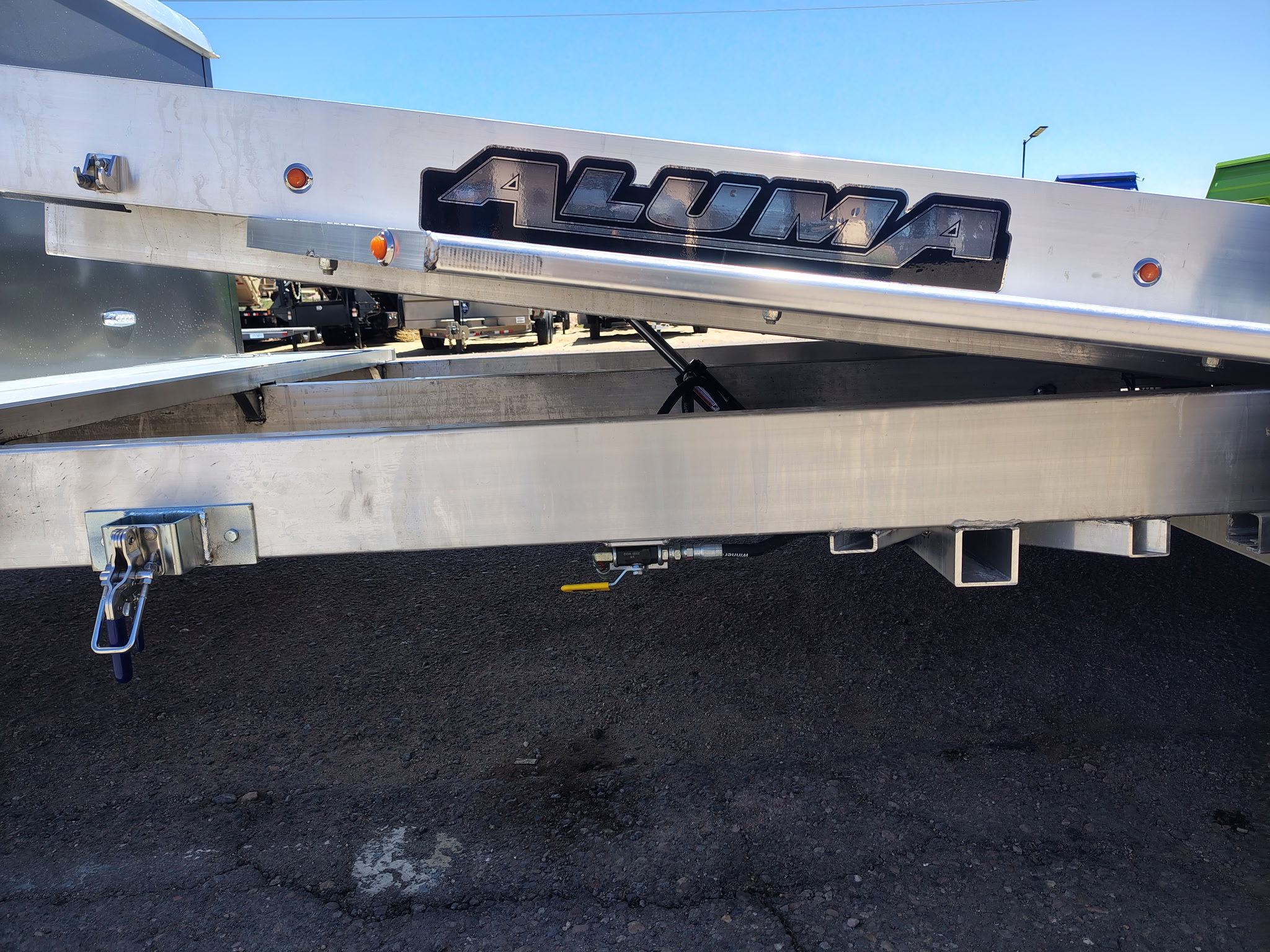 Aluma 18x82 All Aluminum, 10K GVWR, Heavy Tandem Axle, XL Tilt w/ Cargo Box (8218H-XL-TILT-TA-EL-RTD-CB) - Stock #ALU376 - Image 8 of 11