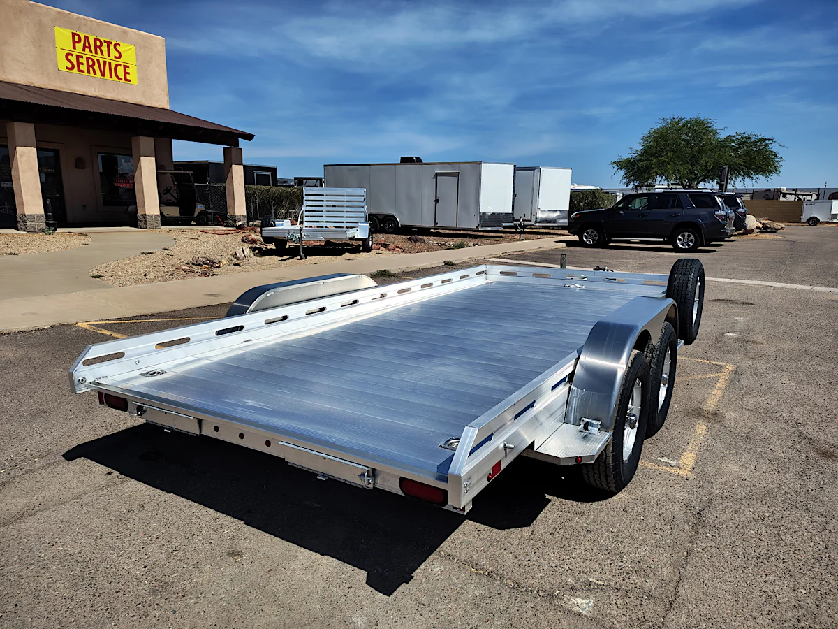 Aluma 14x80 All Aluminum, 8.5K GVWR, Tandem Axle, Ramps (8014TA-EL-R-RTD) - Stock #ALU384 - Image 2 of 10 Aluma 14x80 All Aluminum, 8.5K GVWR, Tandem Axle, Ramps (8014TA-EL-R-RTD) - Stock #ALU384 - Image 2 of 10
