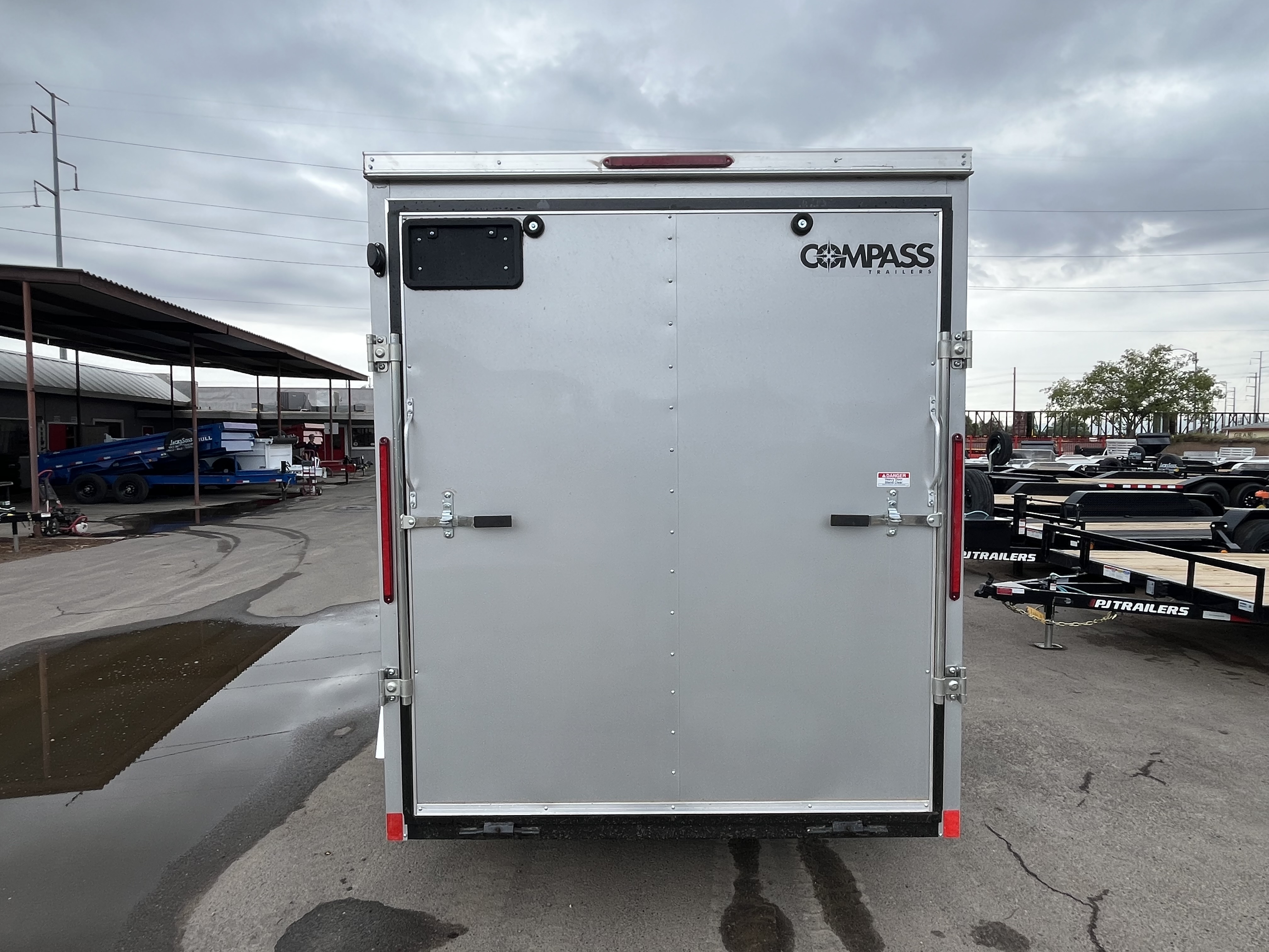 Compass 6'x10' Enclosed Cargo Trailer w/ Rear Ramp Door