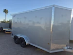 Alcom 14x7.4 All Aluminum NXT Car Hauler, 7K GVWR, Side Door, Ramp Door Stock #ALC200 - Thumbnail 2