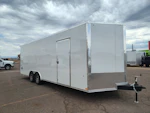Formula Trailers 24x8.5 Conquest SE Flat Top Sloped V-Nose Car Hauler, 10K GVWR, Ramp Door Stock #CMP2902 - Thumbnail 3