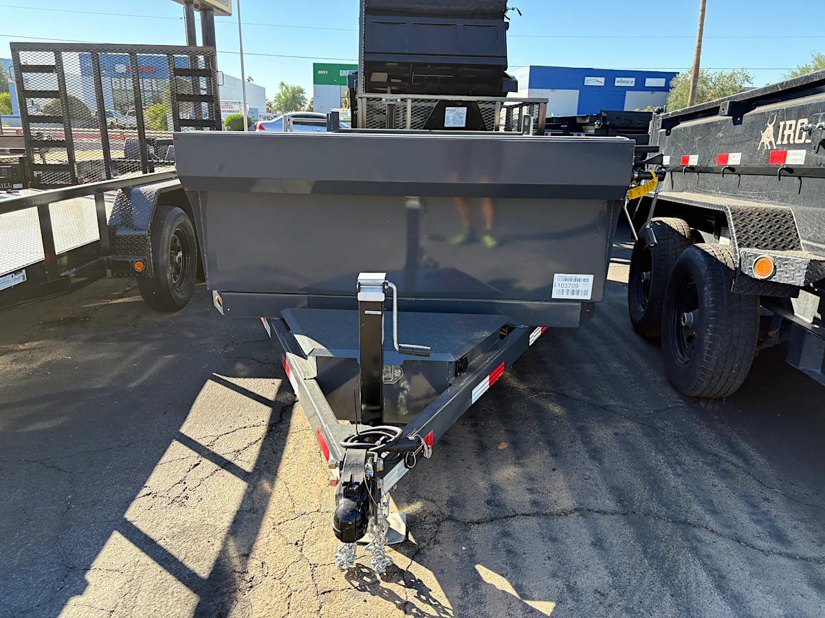 Norstar 10x60 Norstar Single Axle Dump, 5.2K GVWR, 20" Sides - Stock #NST1266 - Image 1 of 3 Norstar 10x60 Norstar Single Axle Dump, 5.2K GVWR, 20" Sides - Stock #NST1266 - Image 1 of 3