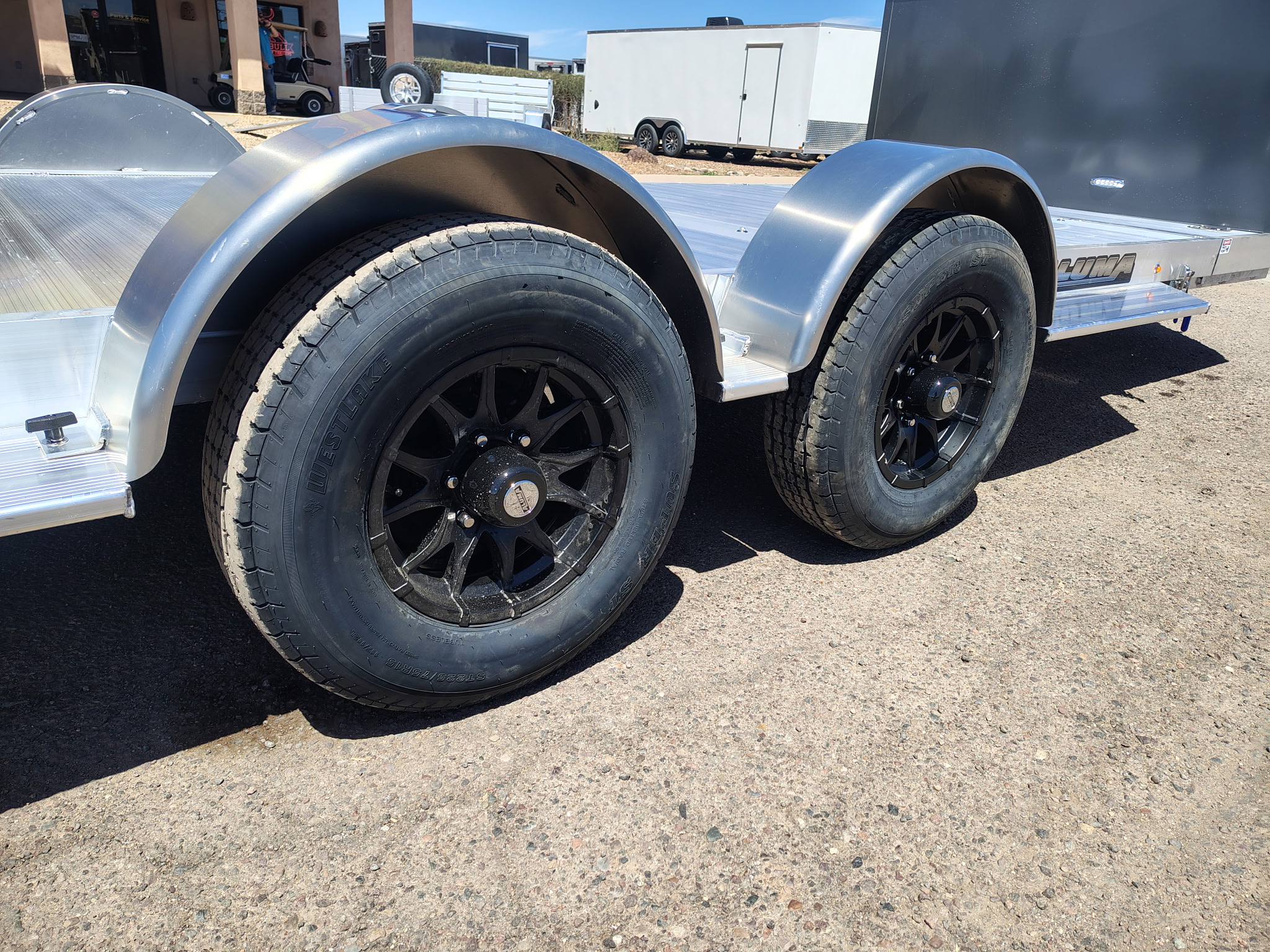 Aluma 18x82 All Aluminum, 10K GVWR, Heavy Tandem Axle, XL Tilt w/ Cargo Box (8218H-XL-TILT-TA-EL-RTD-CB) - Stock #ALU376 - Image 5 of 11