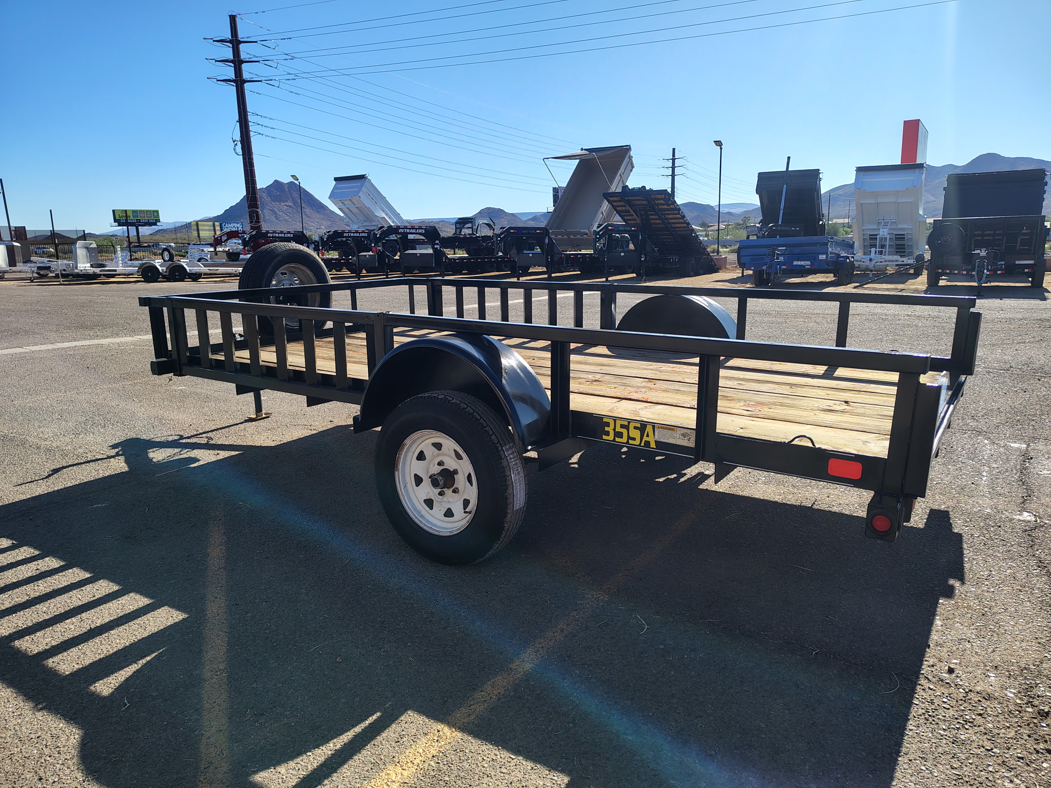 Bigtex 12x77 Single Axle utility - Stock #USD7132 - Image 5 of 7