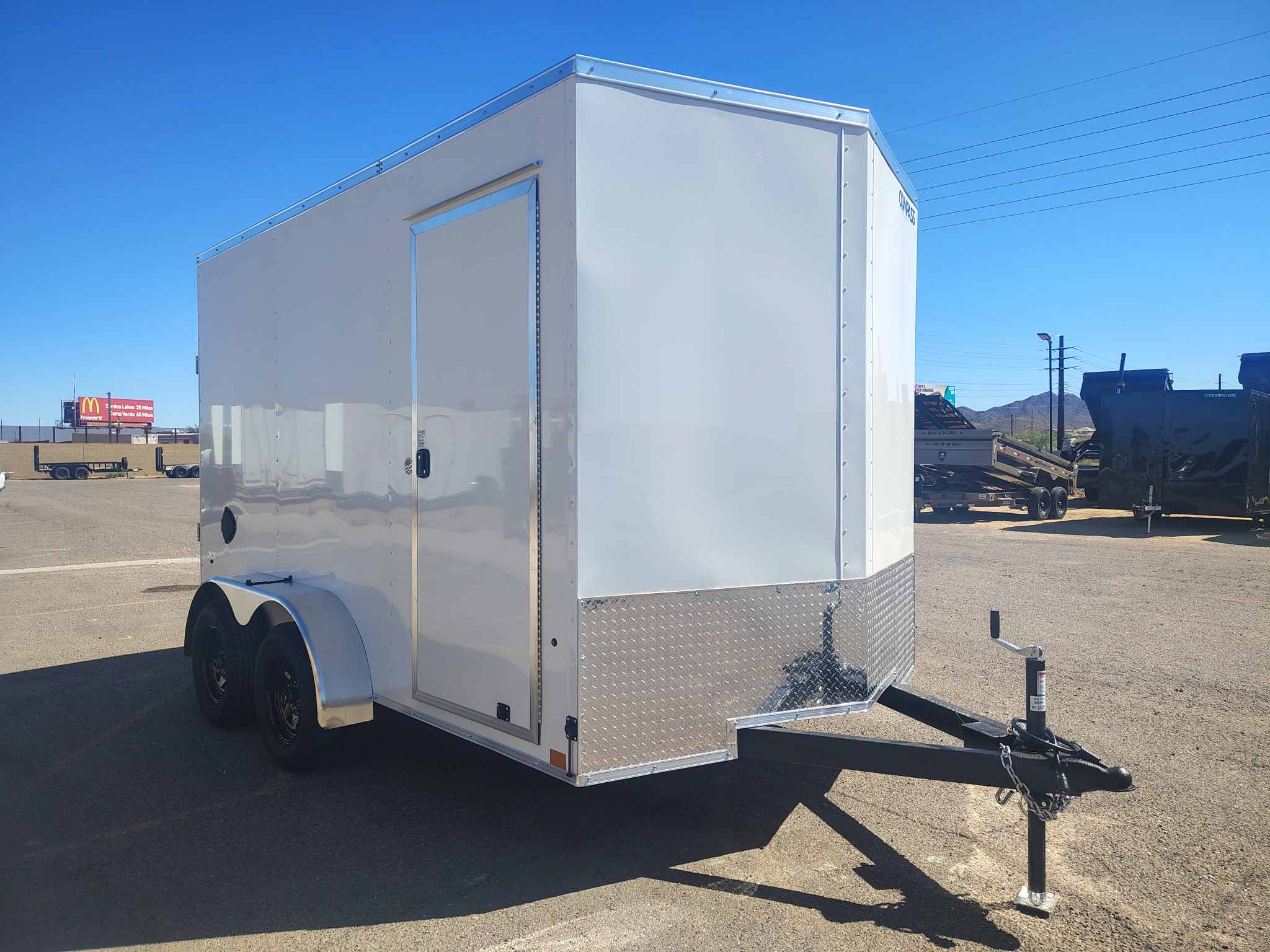 Compass 12x7 Indigo DLX, 7K GVWR, Ramp Door - Stock #CMP2842 - Image 3 of 6