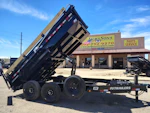P.J. Trailers 14x83 Tandem Axle, 15,400 GVWR, Low Pro Dump, 24" Sides, 14 Ply Tires Stock #PJD1667 - Thumbnail 1