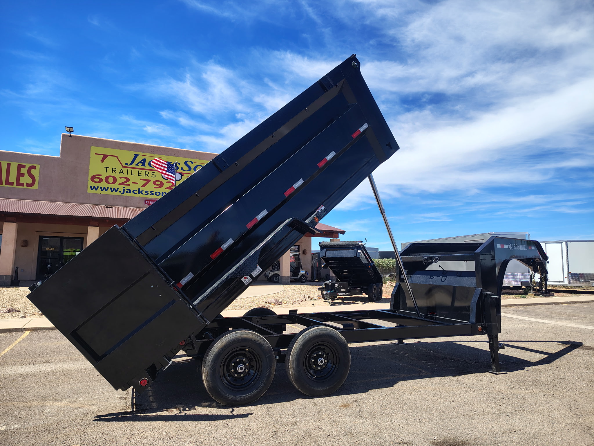 Norstar 14x83 IronBull Gooseneck, Tandem Axle Dump, 15K GVWR, 48" Sides,  Telescopic Cylinder - Stock #NST1429 - Image 5 of 9