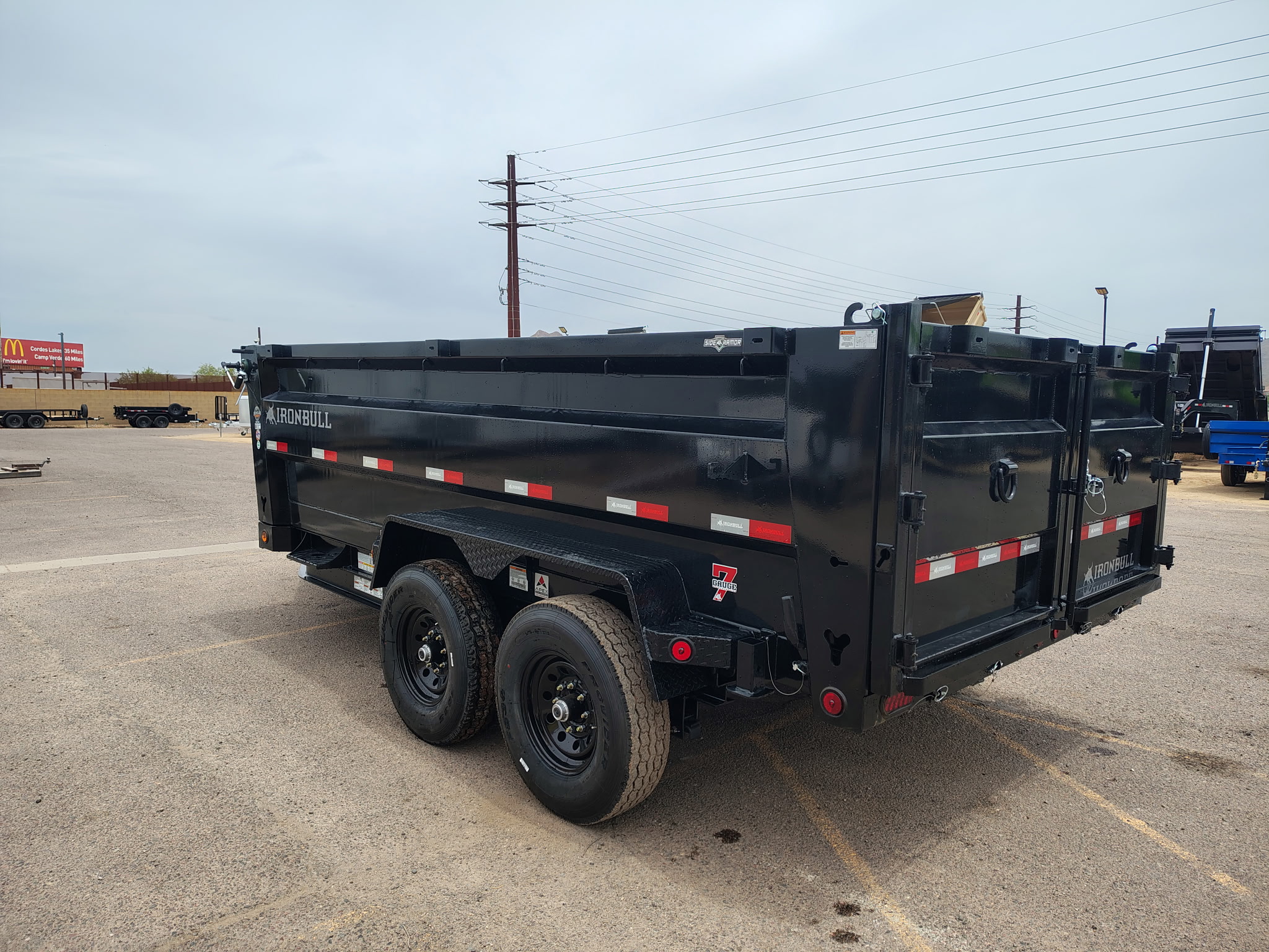 Norstar 14x83 IronBull Tandem Axle Dump, 15K GVWR, 36" Sides, Solar Charger, 14 Ply Tires - Stock #NST1373 - Image 1 of 15