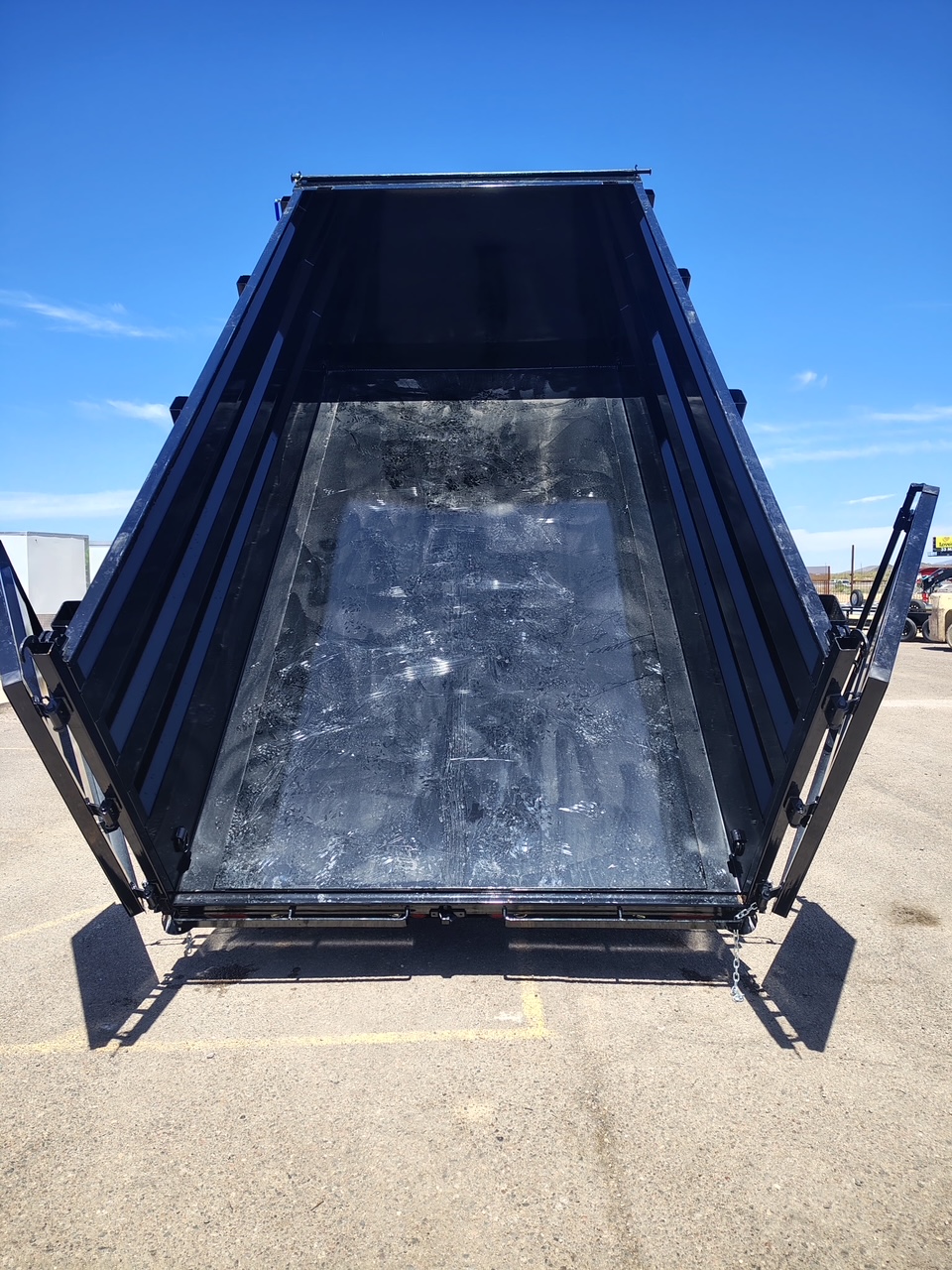 P.J. Trailers 12x83 Tandem Axle, 15,400 GVWR, Low Pro Dump, 48" Sides, 14 Ply Tires - Stock #PJD1700 - Image 6 of 10