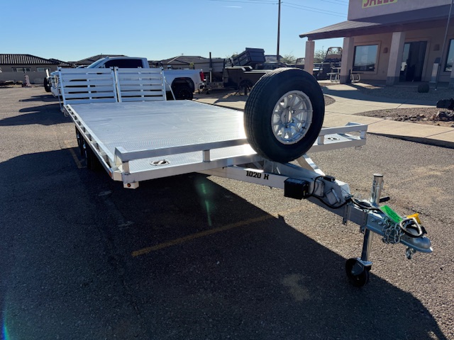 Aluma 20'x102" Aluminum Flatbed Trailer w/ Bi-Fold Tailgate (1020H)