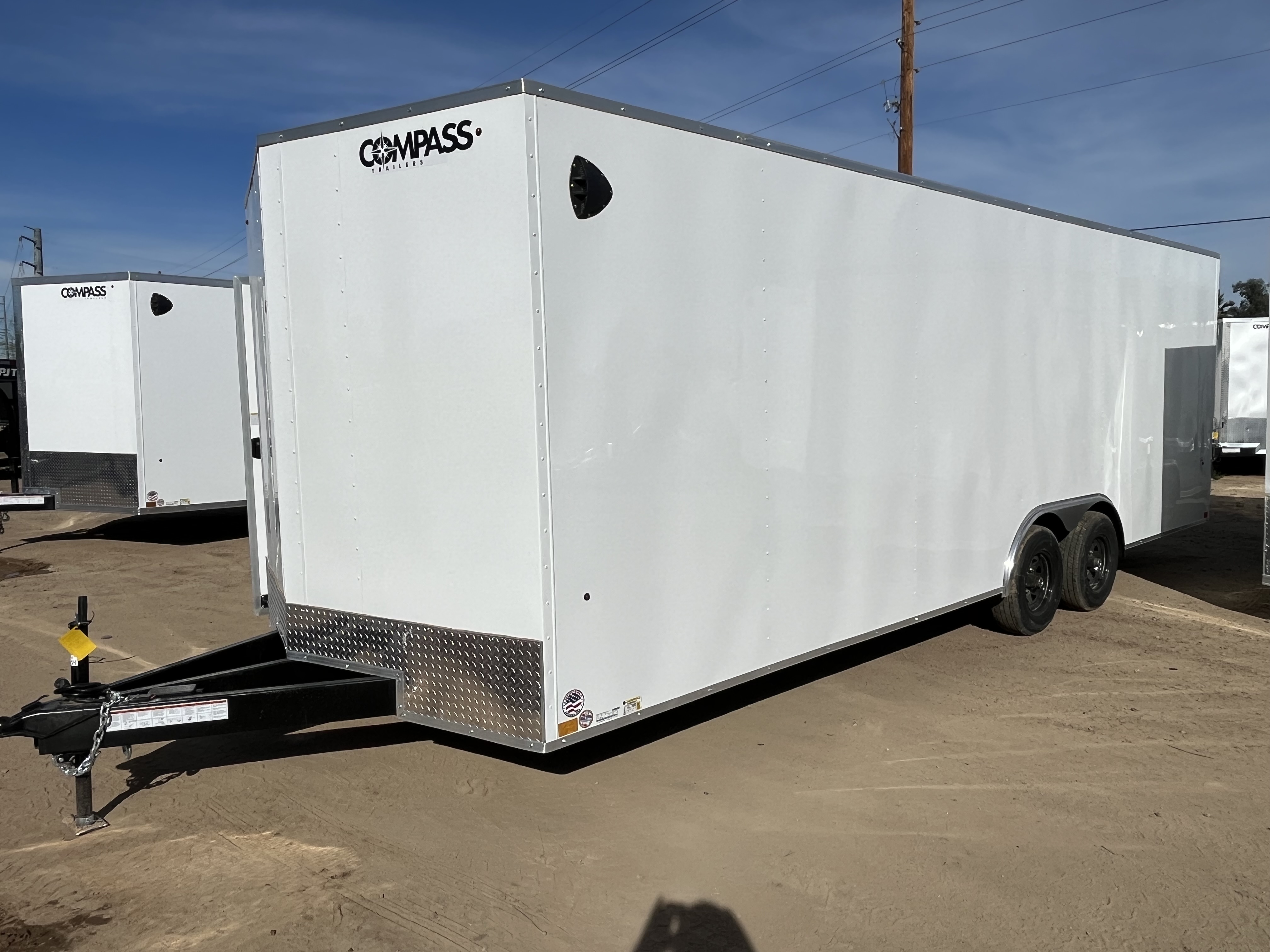 Compass 24x8.5 Indigo DLX Car Hauler, 10K GVWR, 6" Extra Height, Ramp Door - Stock #CMP2769 - Image 11 of 11