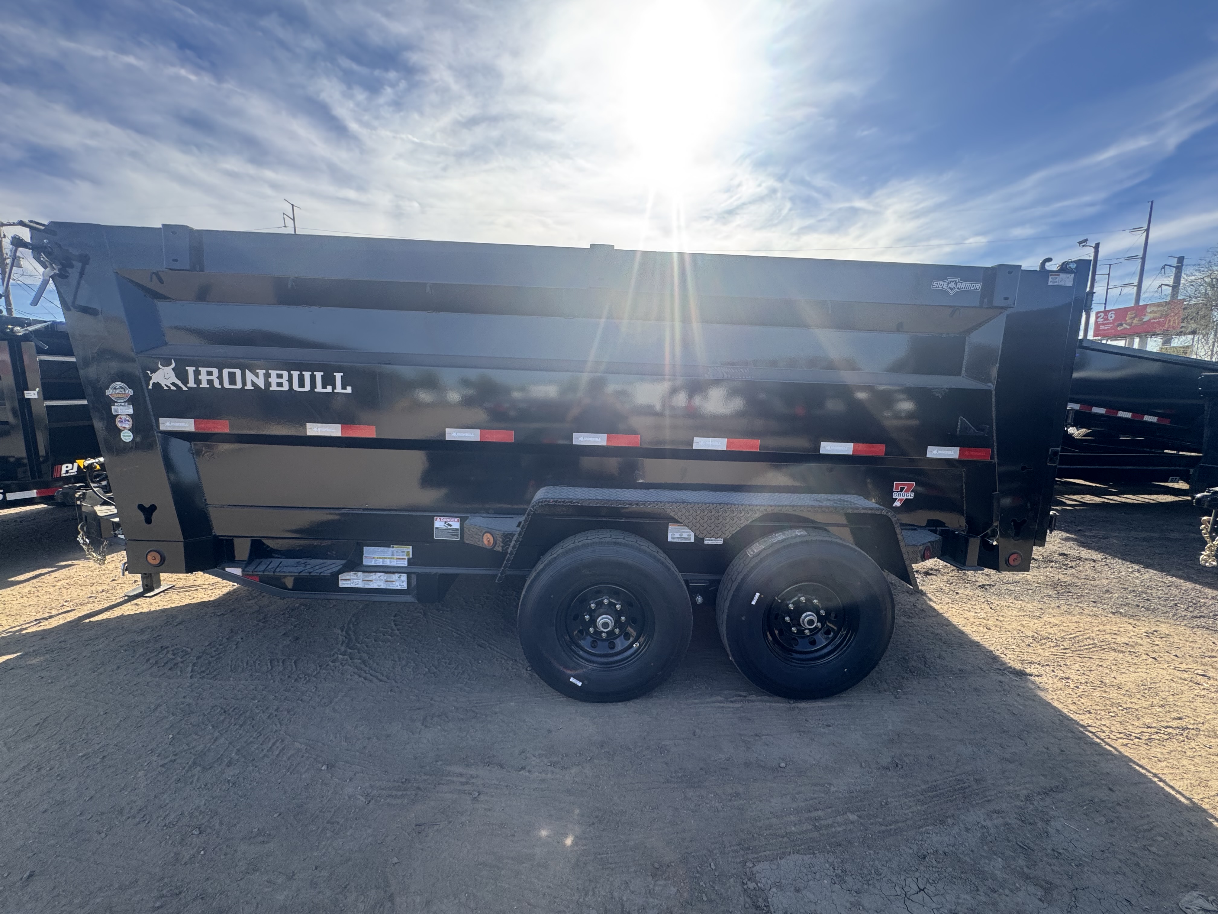 Norstar 14x83 IronBull Tandem Axle Dump, 15K GVWR, 48" Sides, Solar Charger, 14 Ply Tires - Stock #NST1399 - Image 2 of 20