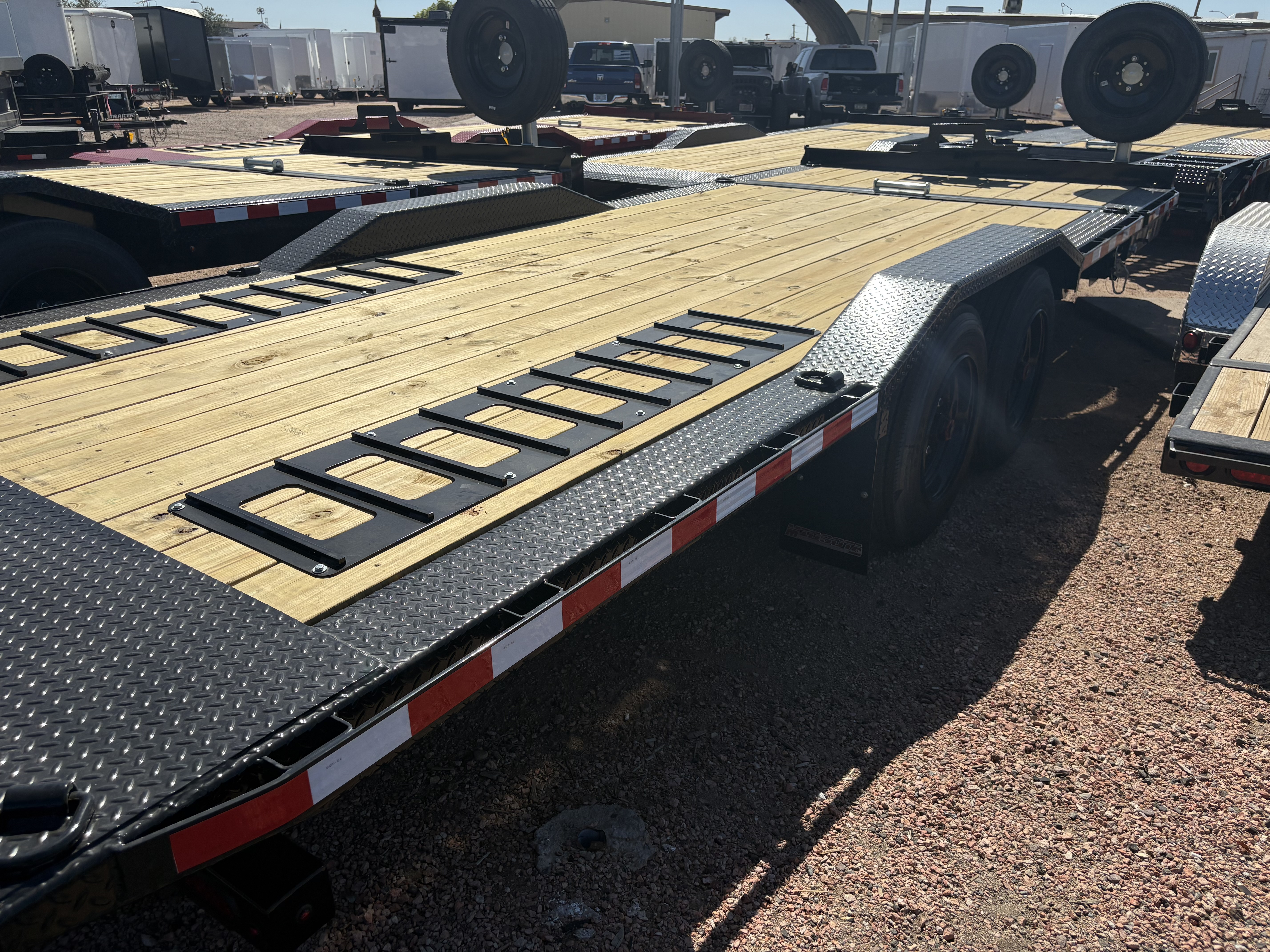 Midsota 22x8.5 (18'+4') Tilt Bed Wide Body, 17,600 GVWR, Winch Package, 80" Steel Toolbox - Stock #MI012 - Image 4 of 5