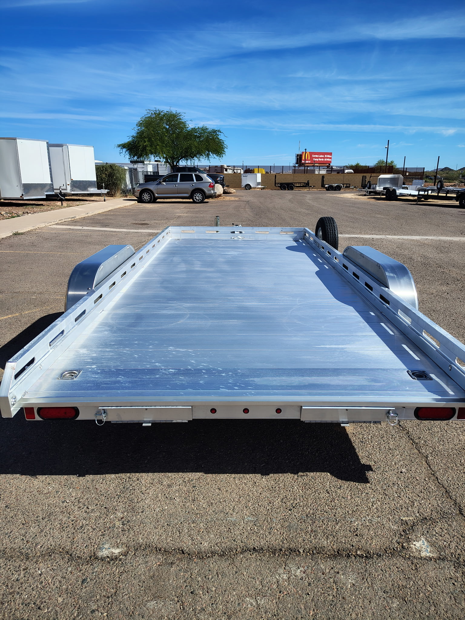 Aluma 16x80 All Aluminum, 8.5K GVWR, Tandem Axle, Ramp (8016TA-EL-R-RTD) - Stock #ALU374 - Image 2 of 7