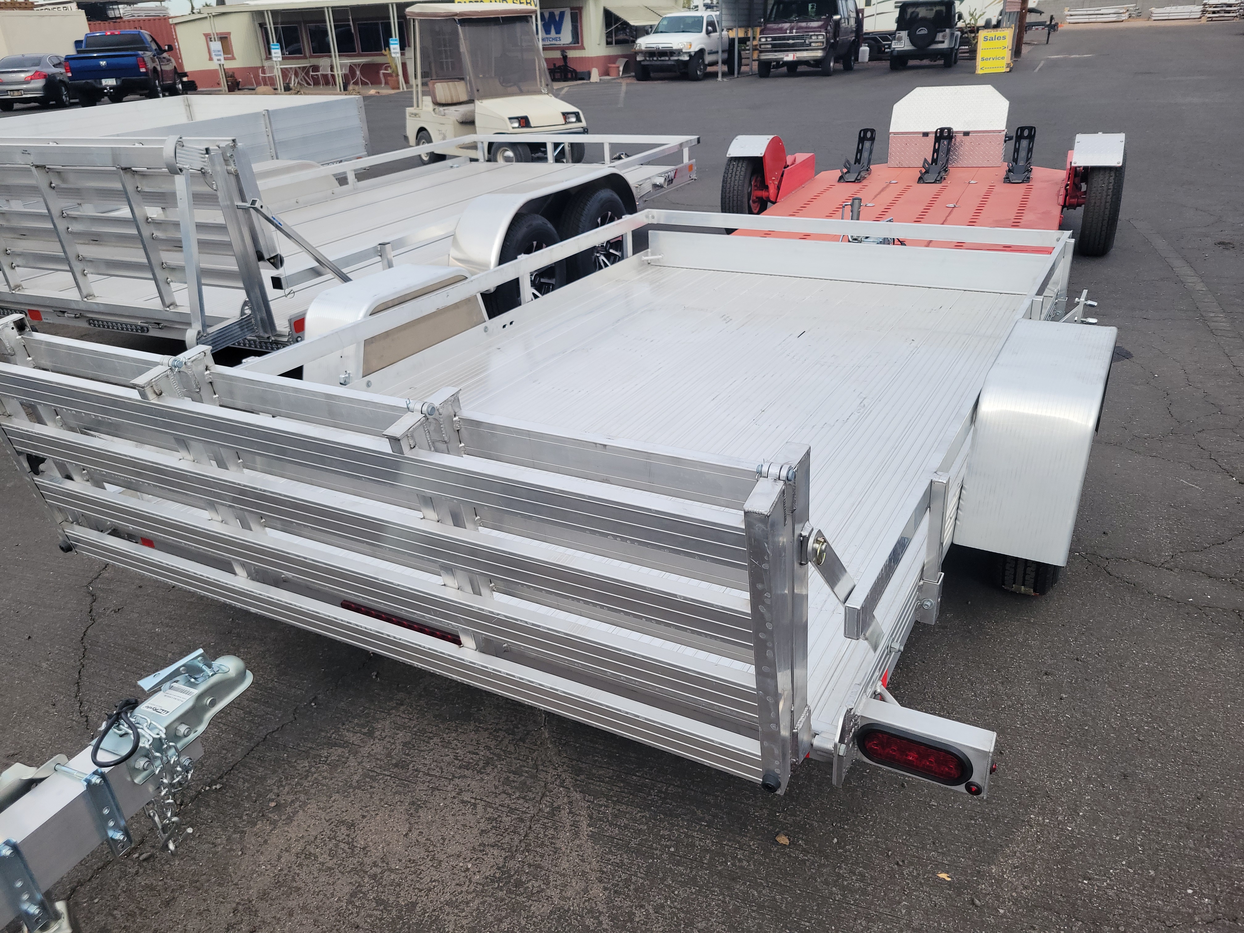 Bear Track 10x76 Aluminum Single Axle 2.2K GVWR, Utility Trailer - Stock #BEA002 - Image 3 of 4