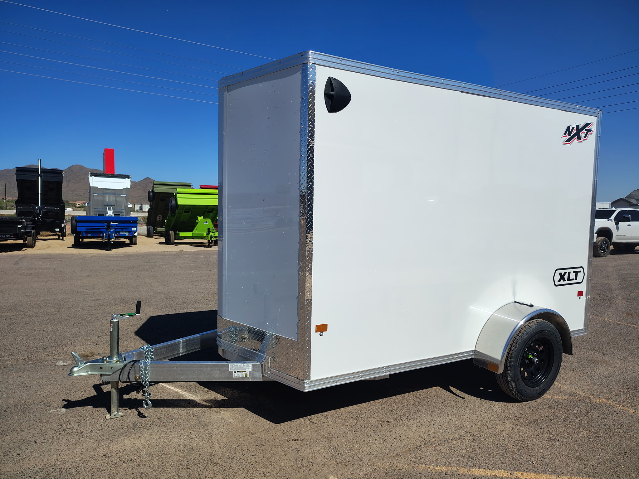 Alcom 10x6 All Aluminum XLT-P Enclosed, 3K GVWR, Ramp Door - Stock #ALC246 - Image 3 of 8