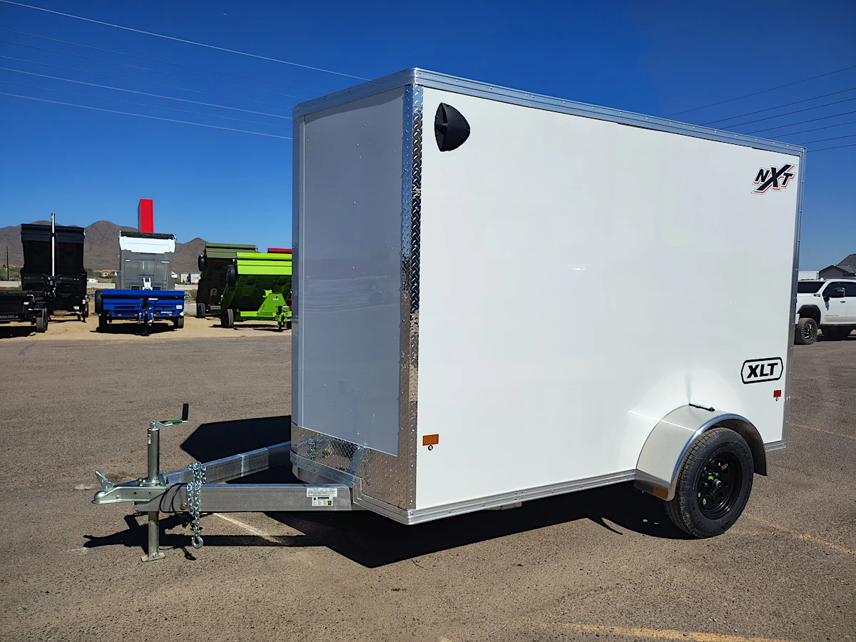 Alcom 10x6 All Aluminum XLT-P Enclosed, 3K GVWR, Ramp Door - Stock #ALC246 - Image 3 of 8 Alcom 10x6 All Aluminum XLT-P Enclosed, 3K GVWR, Ramp Door - Stock #ALC246 - Image 3 of 8