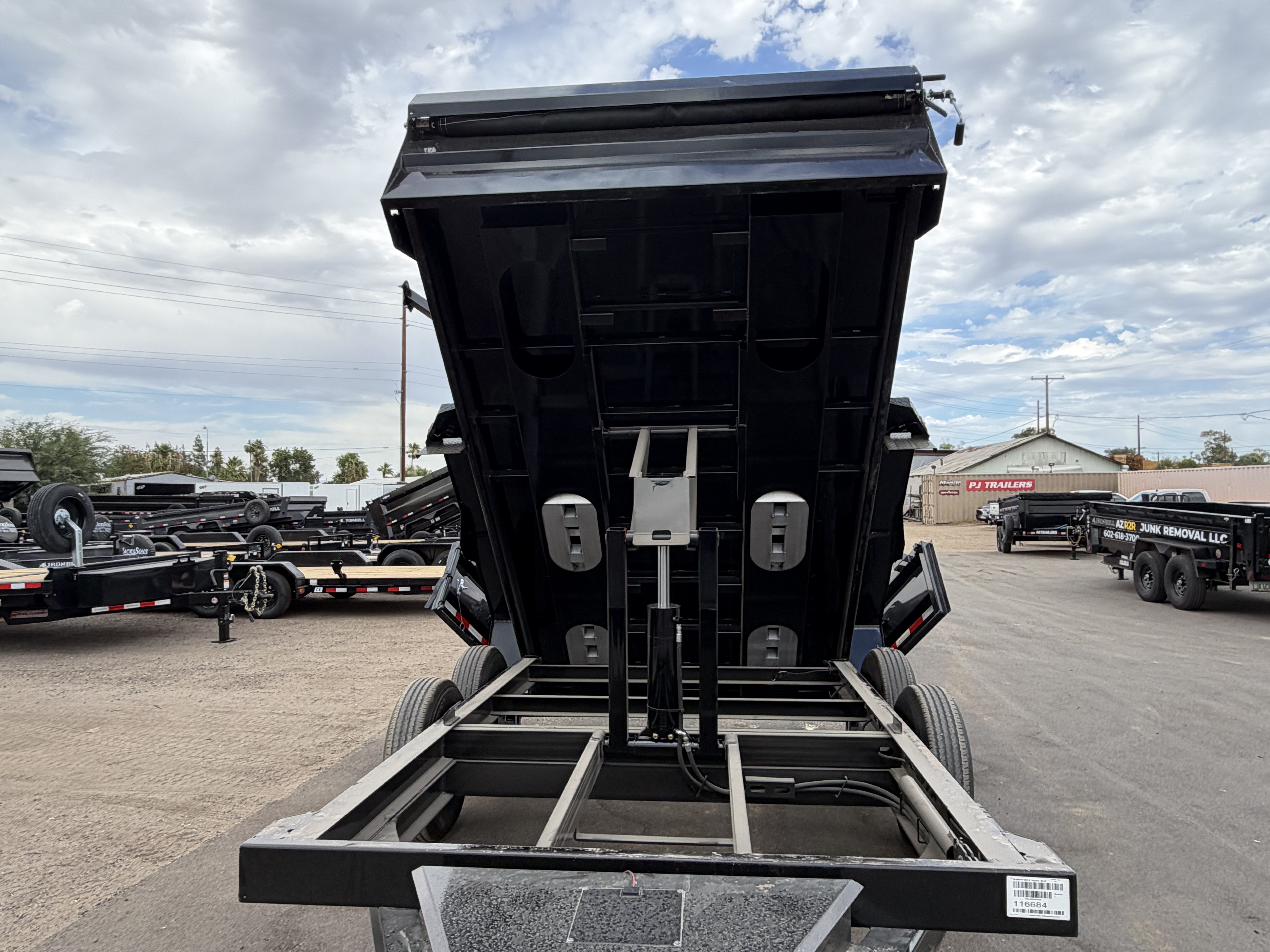 Norstar 12x83 IronBull Tandem Axle Dump, 15K GVWR, 24" Sides, Solar Charger - Stock #NST1480 - Image 9 of 12