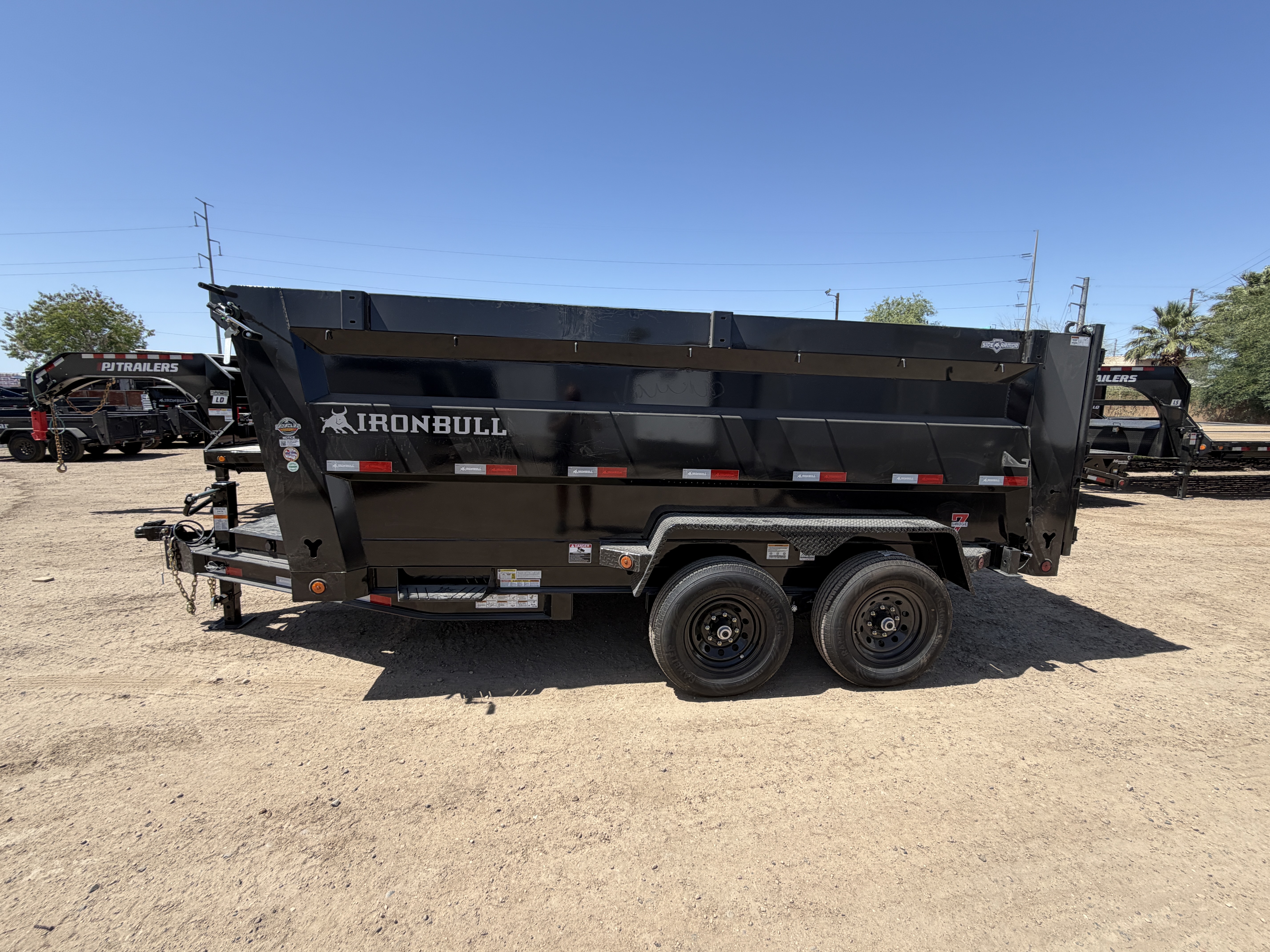 Norstar 14x83 IronBull Tandem Axle Dump, 15K GVWR, 48" Sides, Solar Charger, 14 Ply Tires - Stock #NST1449 - Image 1 of 9