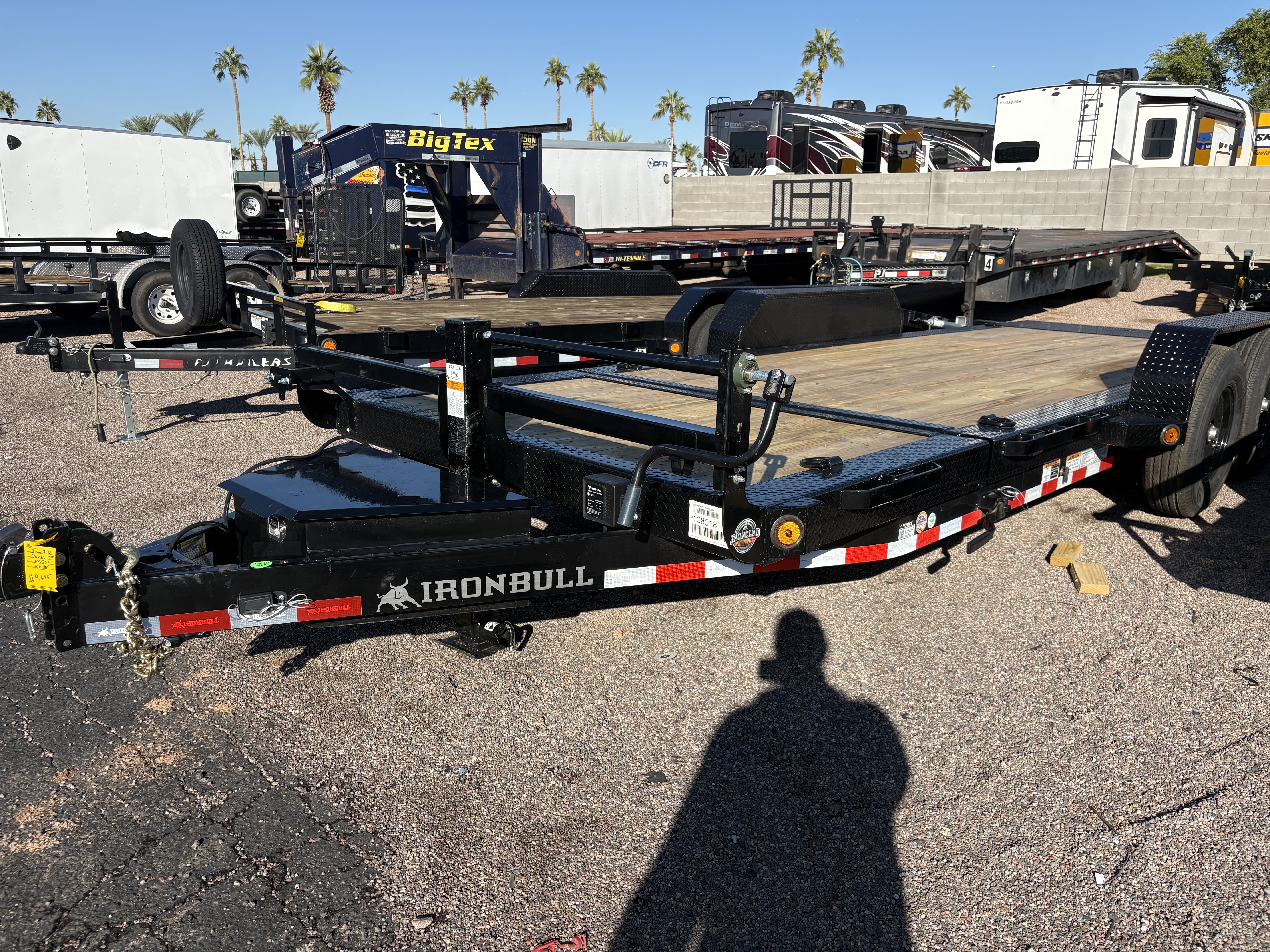 Norstar 20x83 IronBull Tandem Axle, 14K GVWR, Low-Pro Gravity Tilt - Stock #NS534 - Image 2 of 4