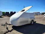 FAT SOCKS MOTORSPORTS Custom 12' Fiberglass Motorcycle Hauler Stock #USD4001 - Thumbnail 1