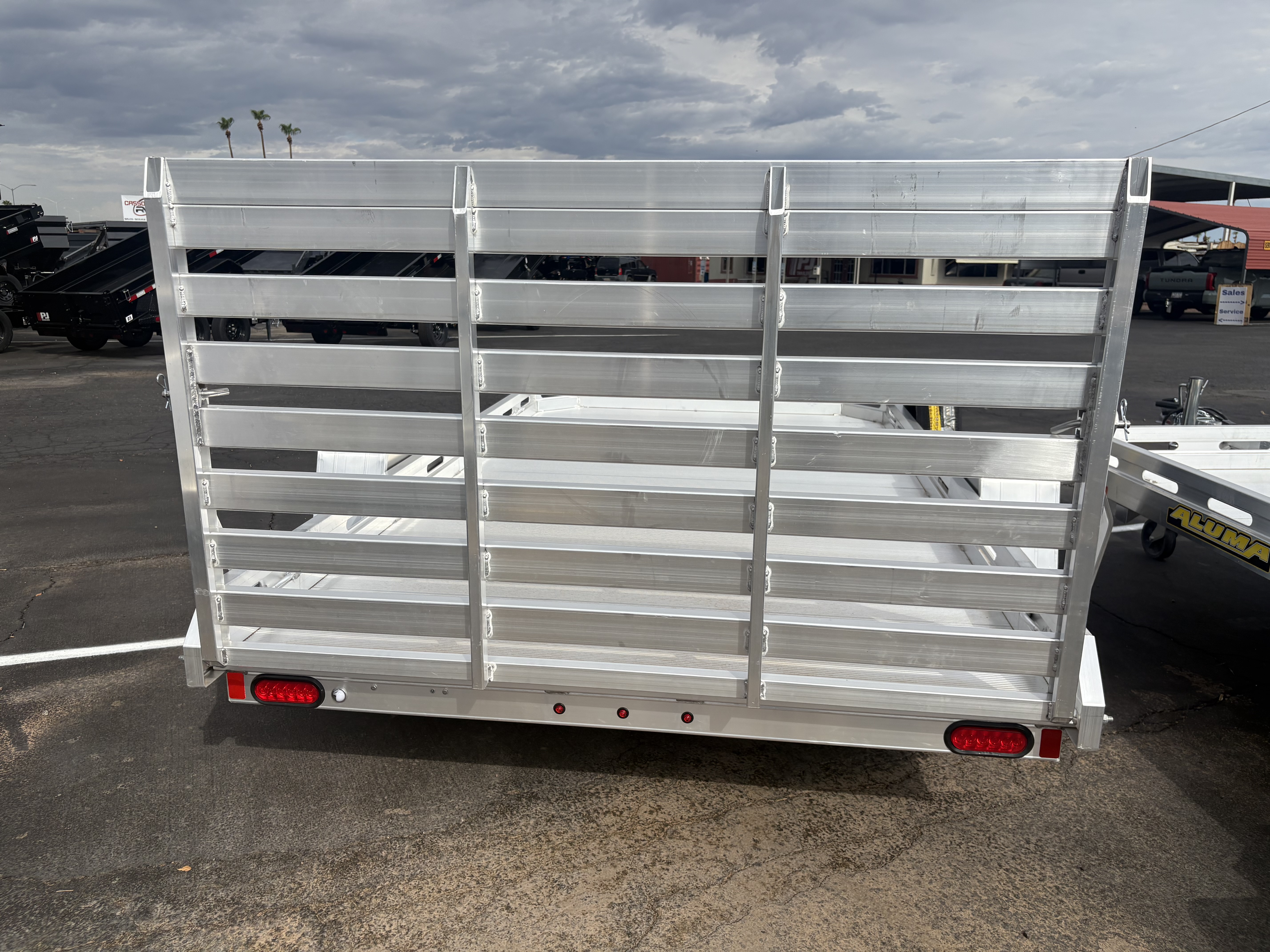 Aluma 12'x77" Aluminum Utility Trailer w/ Ramp Gate (7712H)