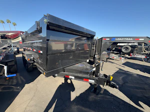 Iron Bull 14'x83" Scissor Dual I-Beam Bumper Pull Dump Trailer w/ 48" Sides (DTB)