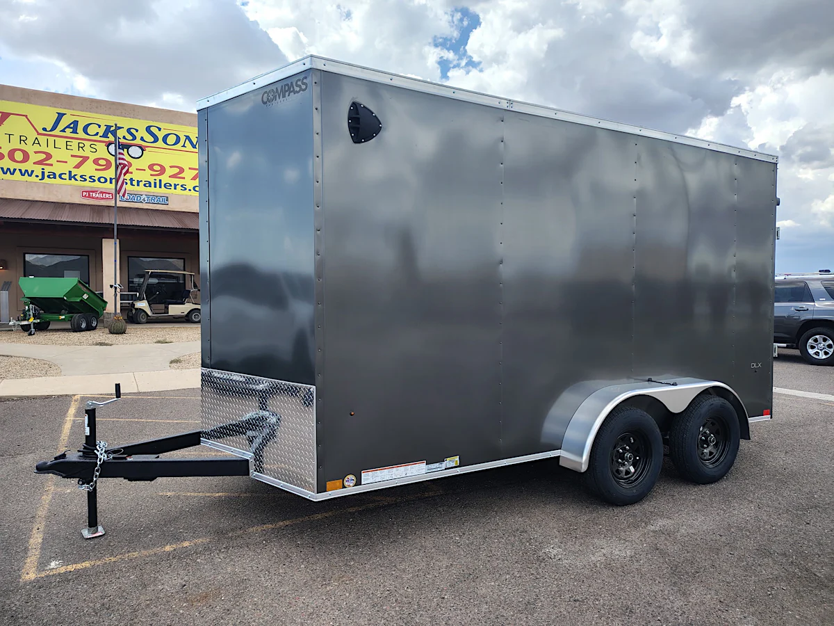 Compass Compass 7'x14' Enclosed Cargo Trailer w/ Ramp Door - Stock #CMP2958 - Image 1 of 7 Compass Compass 7'x14' Enclosed Cargo Trailer w/ Ramp Door - Stock #CMP2958 - Image 1 of 7