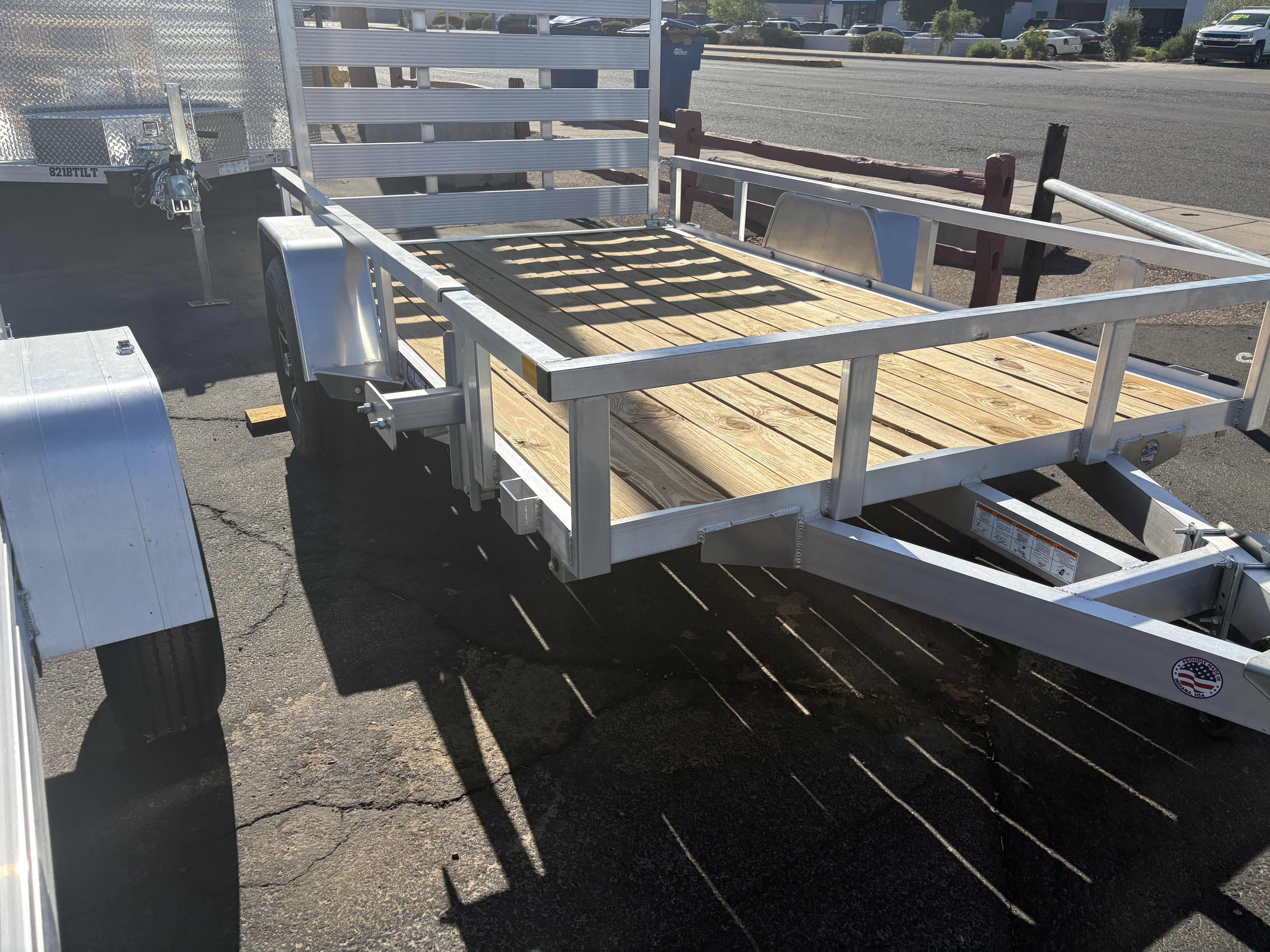Sure-Trac 10x6 Aluminum Utility, 3K GVWR, Ramp Gate - Stock #SR004 - Image 2 of 5