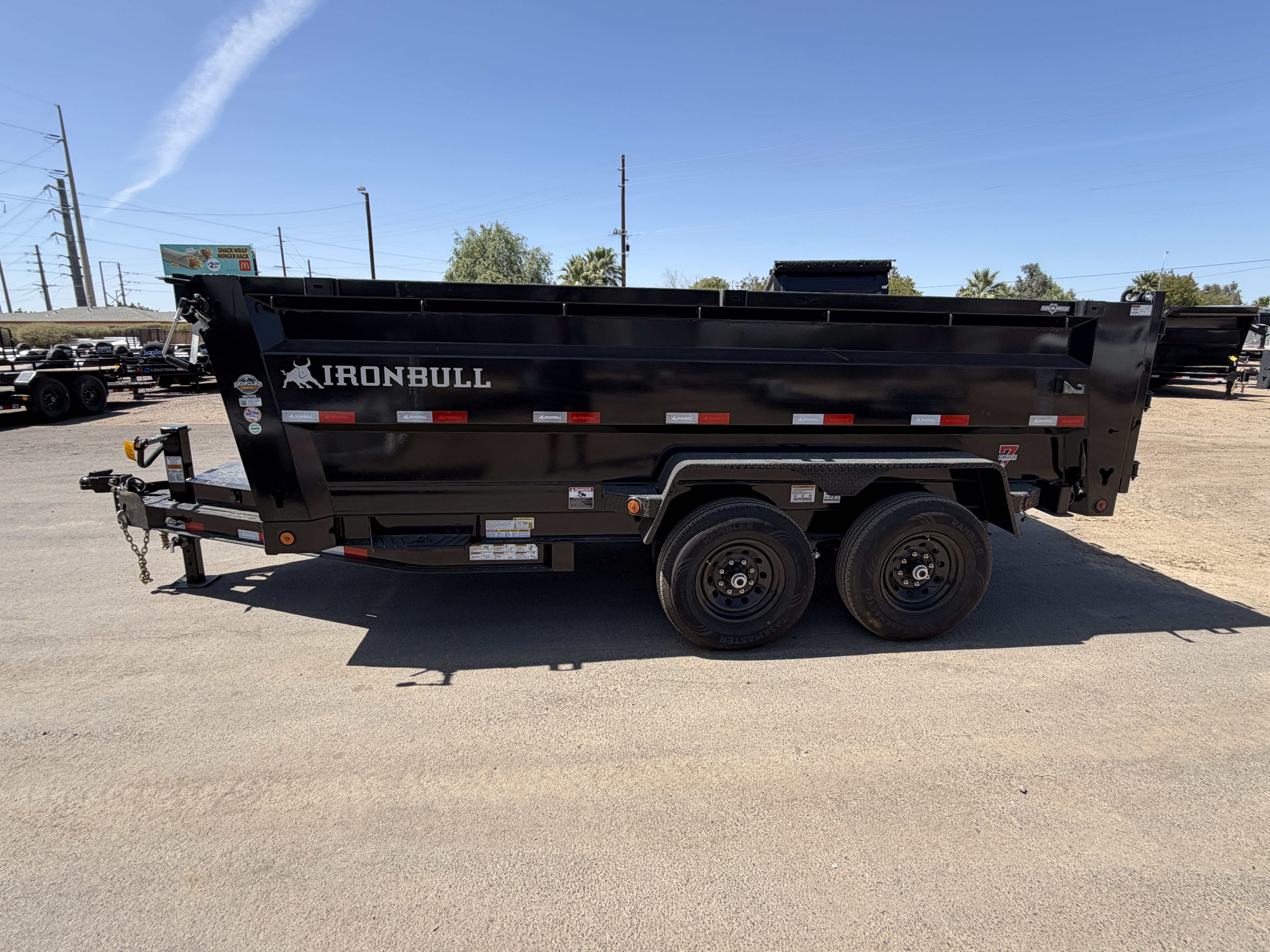Norstar 14x83 IronBull Tandem Axle Dump, 15K GVWR, 36" Sides, Solar Charger, 14 Ply Tires - Stock #NST1445 - Image 2 of 10