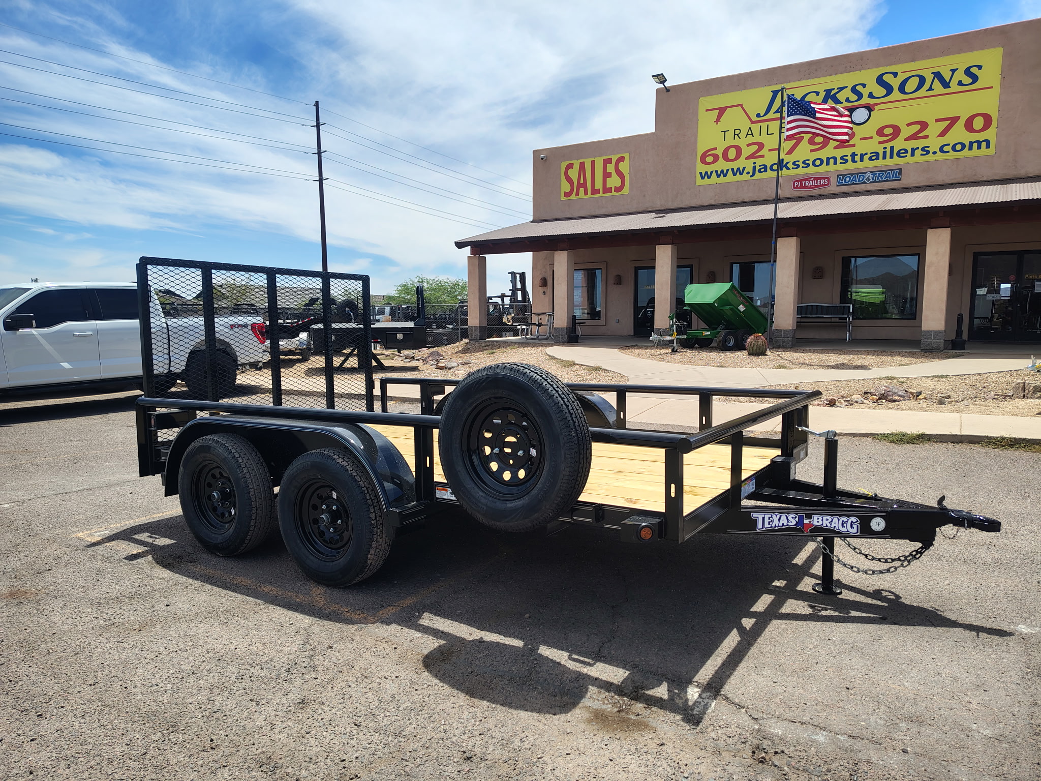 Texas Bragg 12x83 Utility Tandem Axle, 7K GVWR - Stock #TXB007 - Image 1 of 7