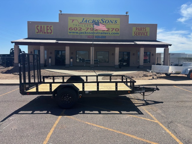 P.J. Trailers 14x72 Single Axle, 3K GVWR, Channel Utility - Stock #PPJ10704 - Image 1 of 4
