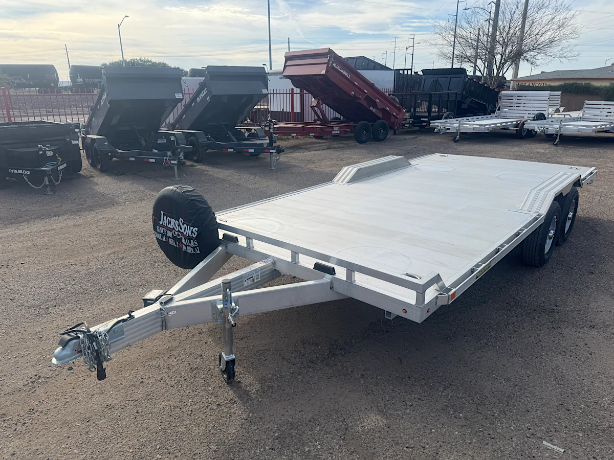 Aluma 18x102 All Aluminum Wide Body, 10K GVWR, Heavy Tandem Axle, Electric Brake, Drive-Over-Fenders, Ramps, RTD (WB18H-TA-EL-DOF-R-RR-RTD) - Stock #ALU363 - Image 10 of 16 Aluma 18x102 All Aluminum Wide Body, 10K GVWR, Heavy Tandem Axle, Electric Brake, Drive-Over-Fenders, Ramps, RTD (WB18H-TA-EL-DOF-R-RR-RTD) - Stock #ALU363 - Image 10 of 16