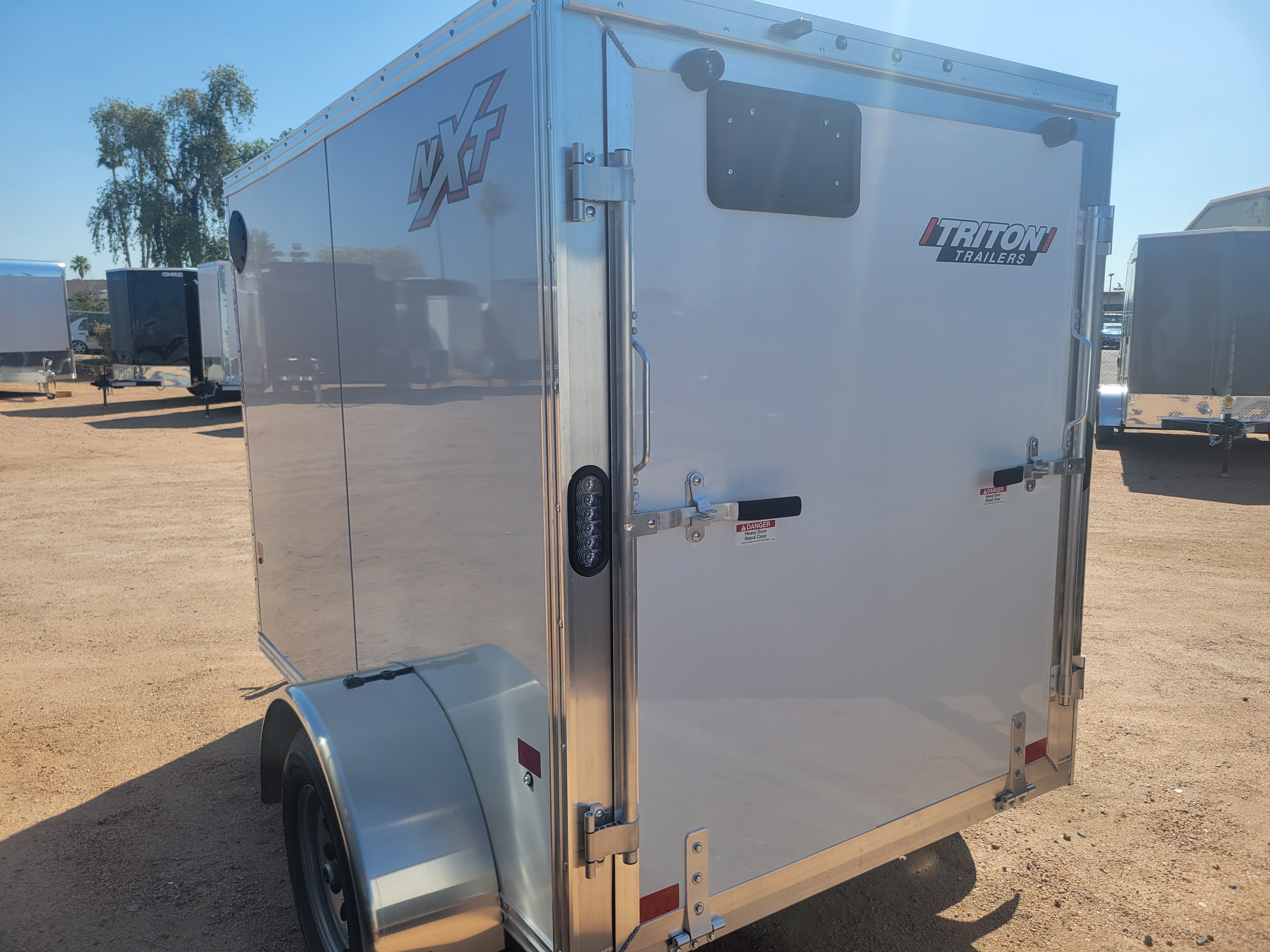 Alcom 08x5 All Aluminum NXT Enclosed, 3K GVWR, Ramp Door - Stock #ALC140 - Image 3 of 4