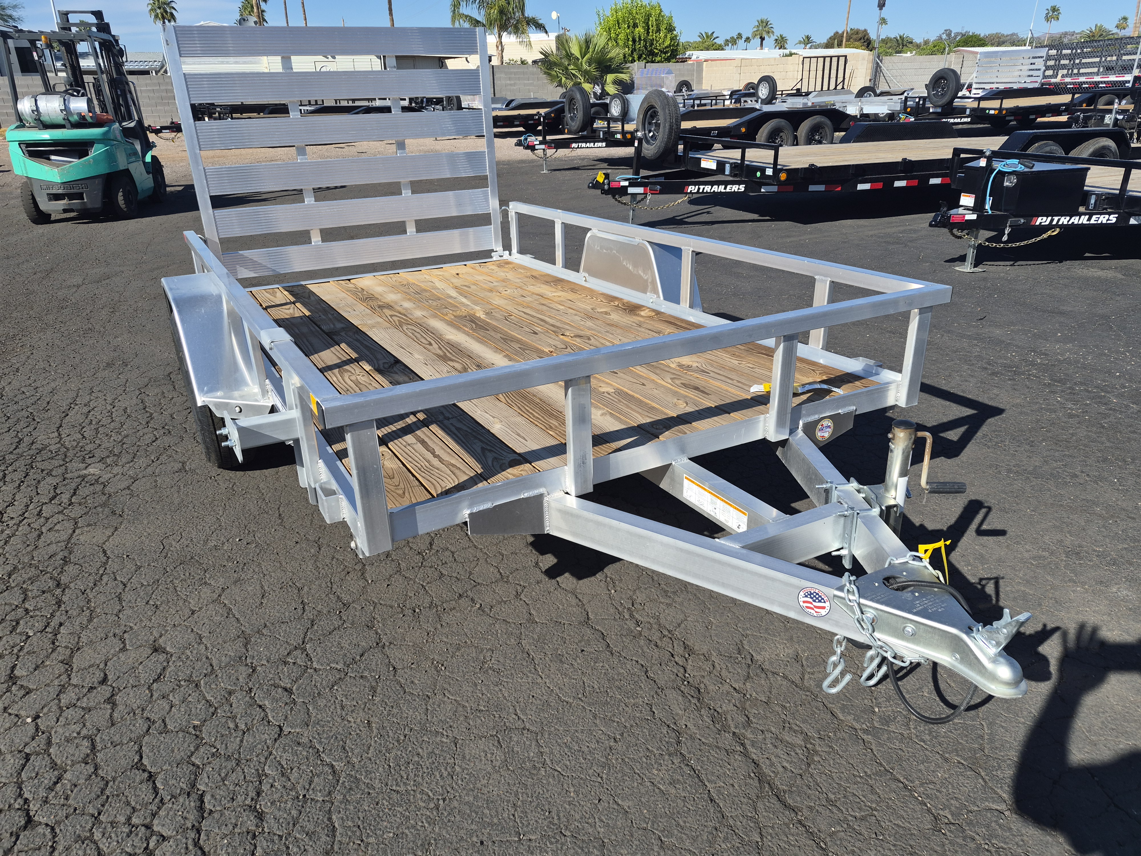 Sure-Trac 10x6 Aluminum Utility, 3K GVWR, Ramp Gate - Stock #SR001 - Image 1 of 3