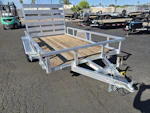 Sure-Trac 10x6 Aluminum Utility, 3K GVWR, Ramp Gate Stock #SR001 - Thumbnail 1