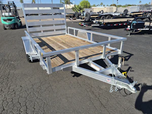 Sure-Trac 10x6 Aluminum Utility, 3K GVWR, Ramp Gate