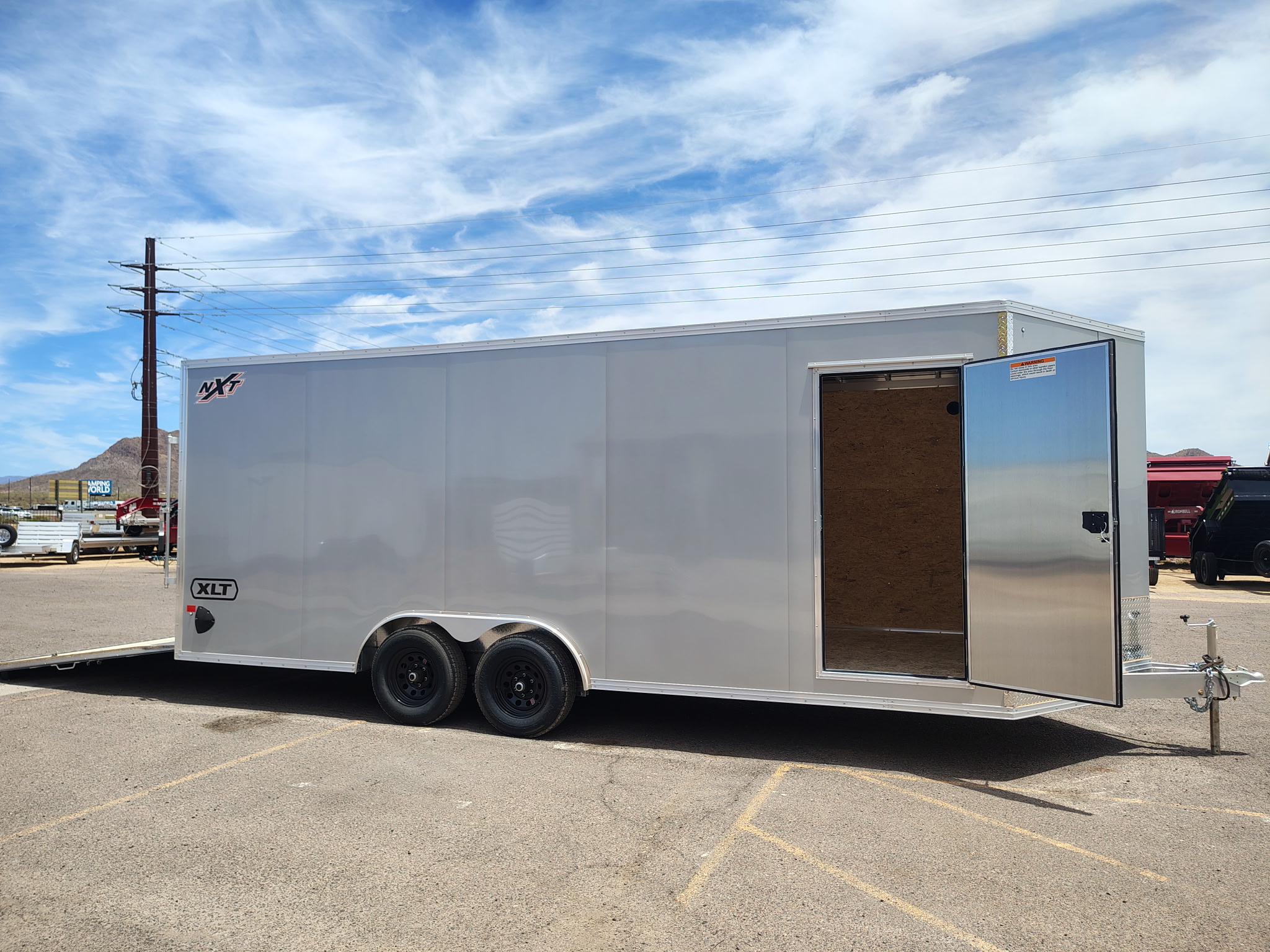 Alcom 20x8.5 All Aluminum XLT-P Car Hauler, Limited Model, 10K GVWR, Ramp Door - Stock #ALC264 - Image 7 of 10