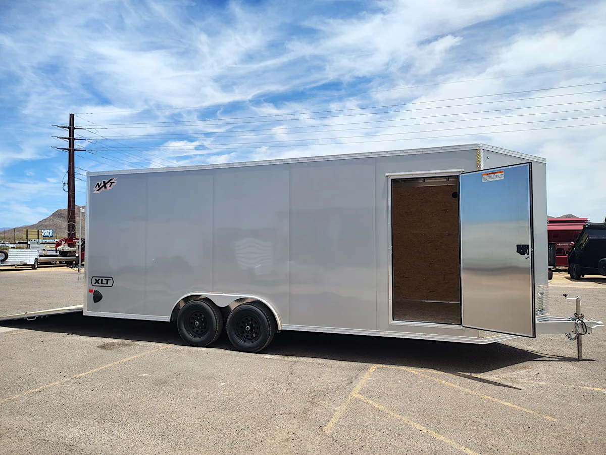 Alcom 20x8.5 All Aluminum XLT-P Car Hauler, Limited Model, 10K GVWR, Ramp Door - Stock #ALC264 - Image 7 of 10 Alcom 20x8.5 All Aluminum XLT-P Car Hauler, Limited Model, 10K GVWR, Ramp Door - Stock #ALC264 - Image 7 of 10