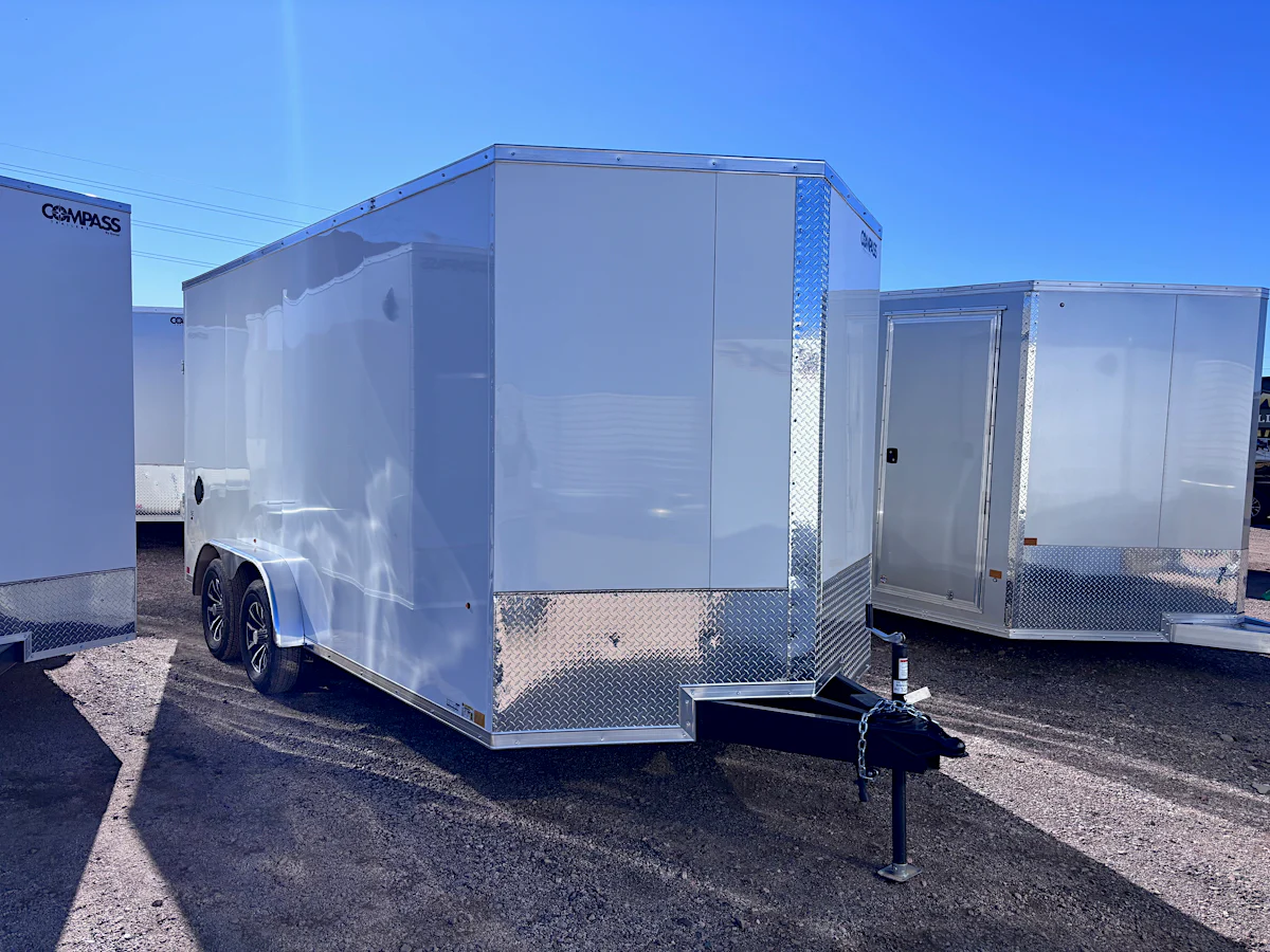 Compass 16x7.5 Jasper SE, 7K GVWR, 6" Extra Height, D-Rings, Ramp Door - Stock #CMP2704 - Image 2 of 4 Compass 16x7.5 Jasper SE, 7K GVWR, 6" Extra Height, D-Rings, Ramp Door - Stock #CMP2704 - Image 2 of 4