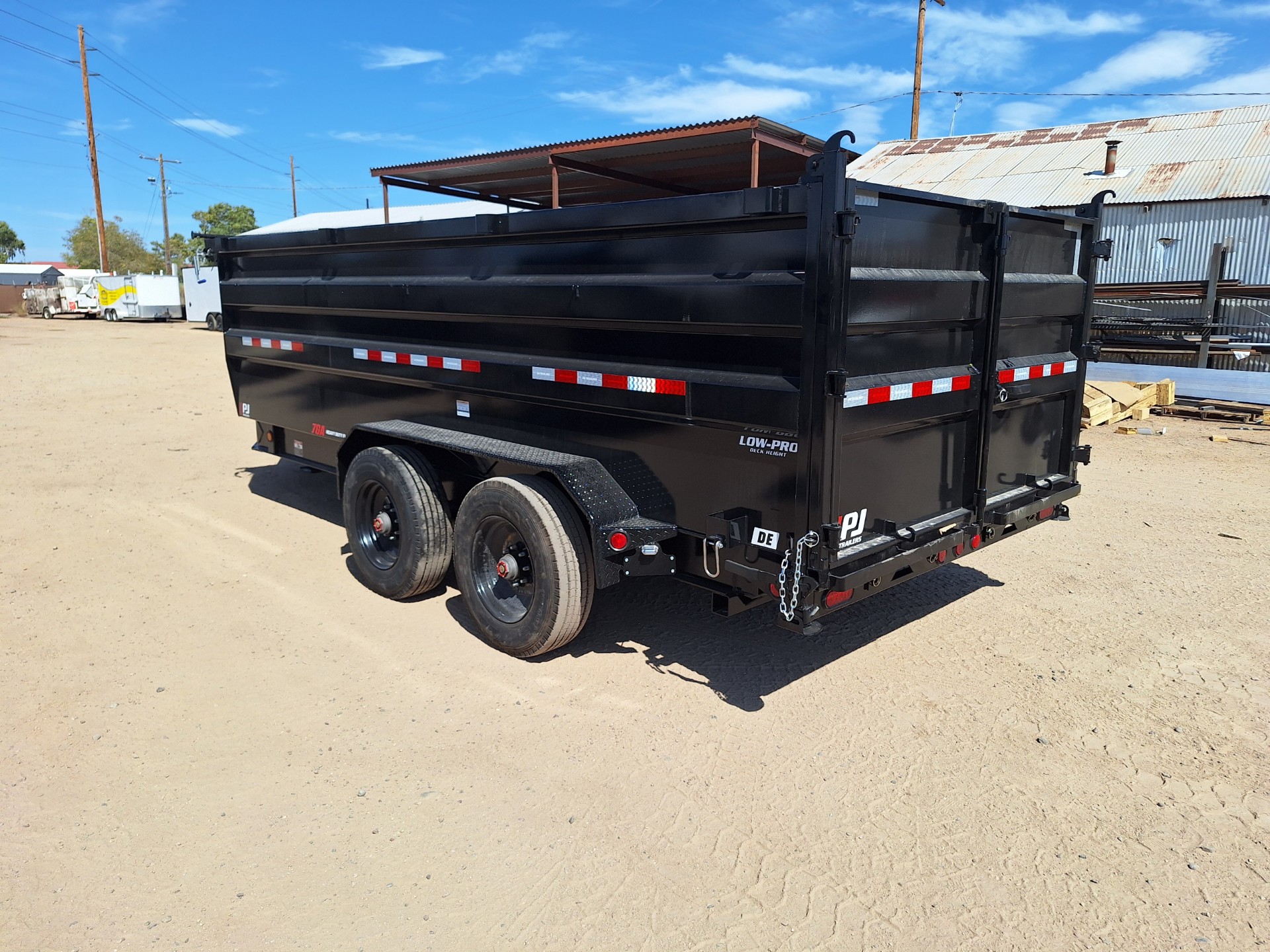 P.J. Trailers 16x83 Tandem Axle, 22K GVWR, HD Low-Pro Dump, 48" Sides - Stock #PJD1593 - Image 11 of 15