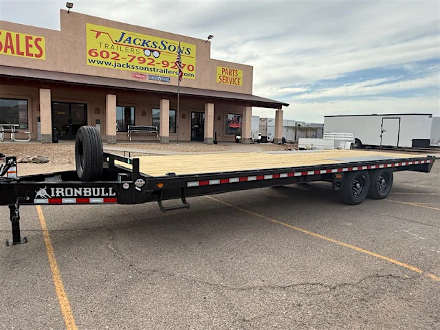 Norstar 24x102 IronBull Tandem Axle, 14K GVWR, Deckover - Stock #NS608 - Image 1 of 5 Norstar 24x102 IronBull Tandem Axle, 14K GVWR, Deckover - Stock #NS608 - Image 1 of 5