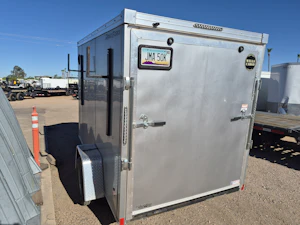 Wells Cargo Wells Cargo 6x10 ramp door, side door, ladder rack