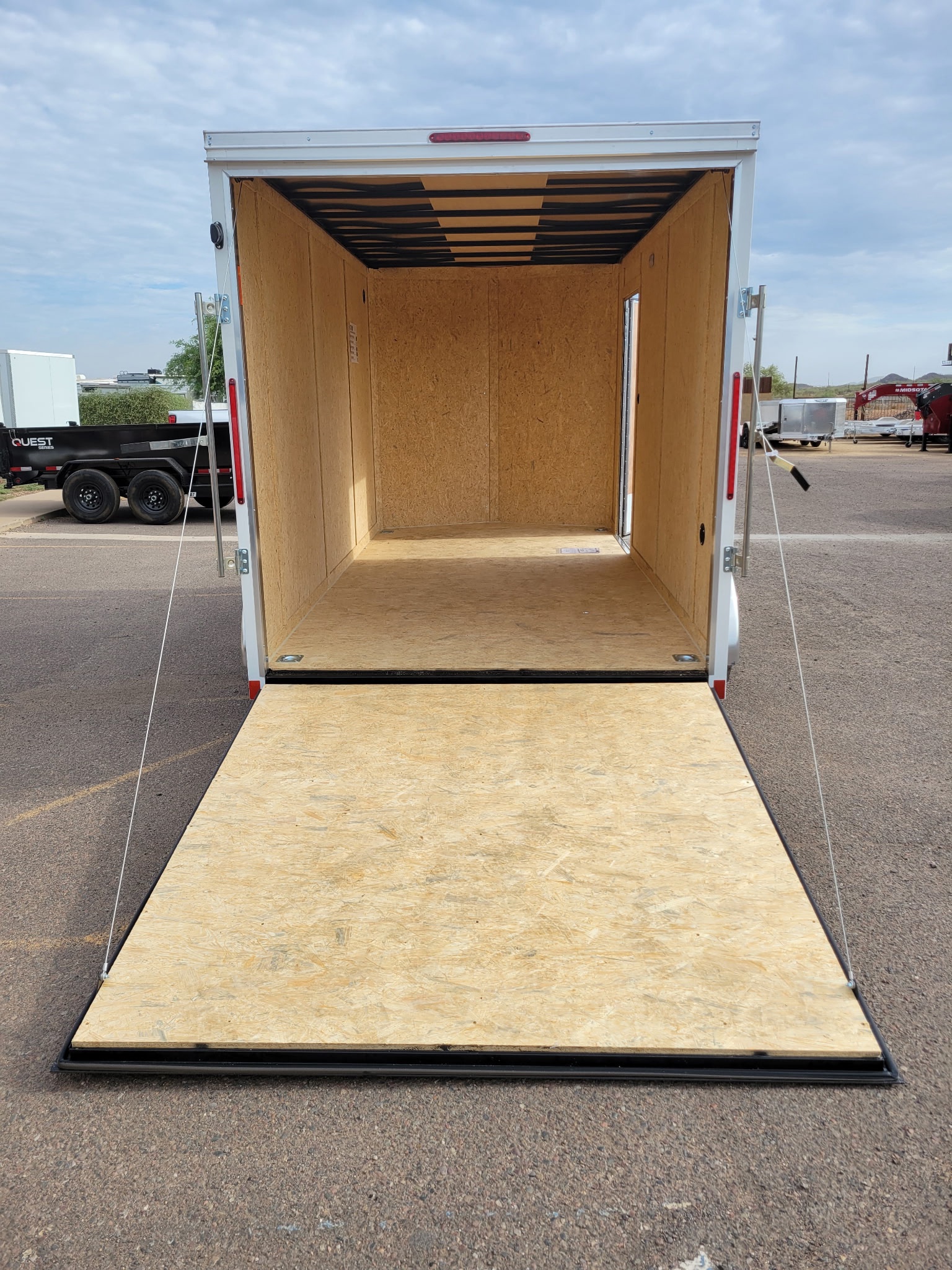Look 7'x14' Enclosed Cargo Trailer w/ Rear Ramp Door